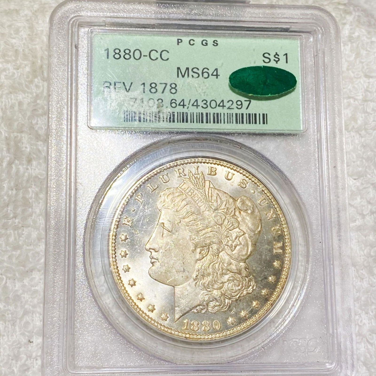 アンティークコイン NGC PCGS 1880 PCGS MS64 Toned Morgan Silver Do #5381 | sweatreno.com