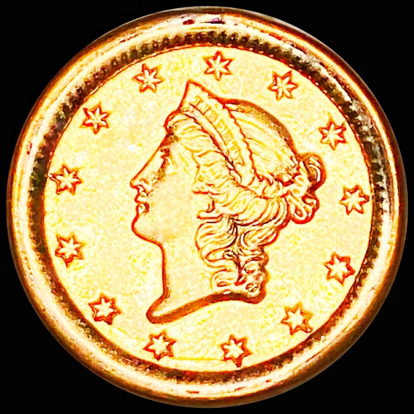 1854 Rare Gold Dollar UNCIRCULATED (1 of 2)