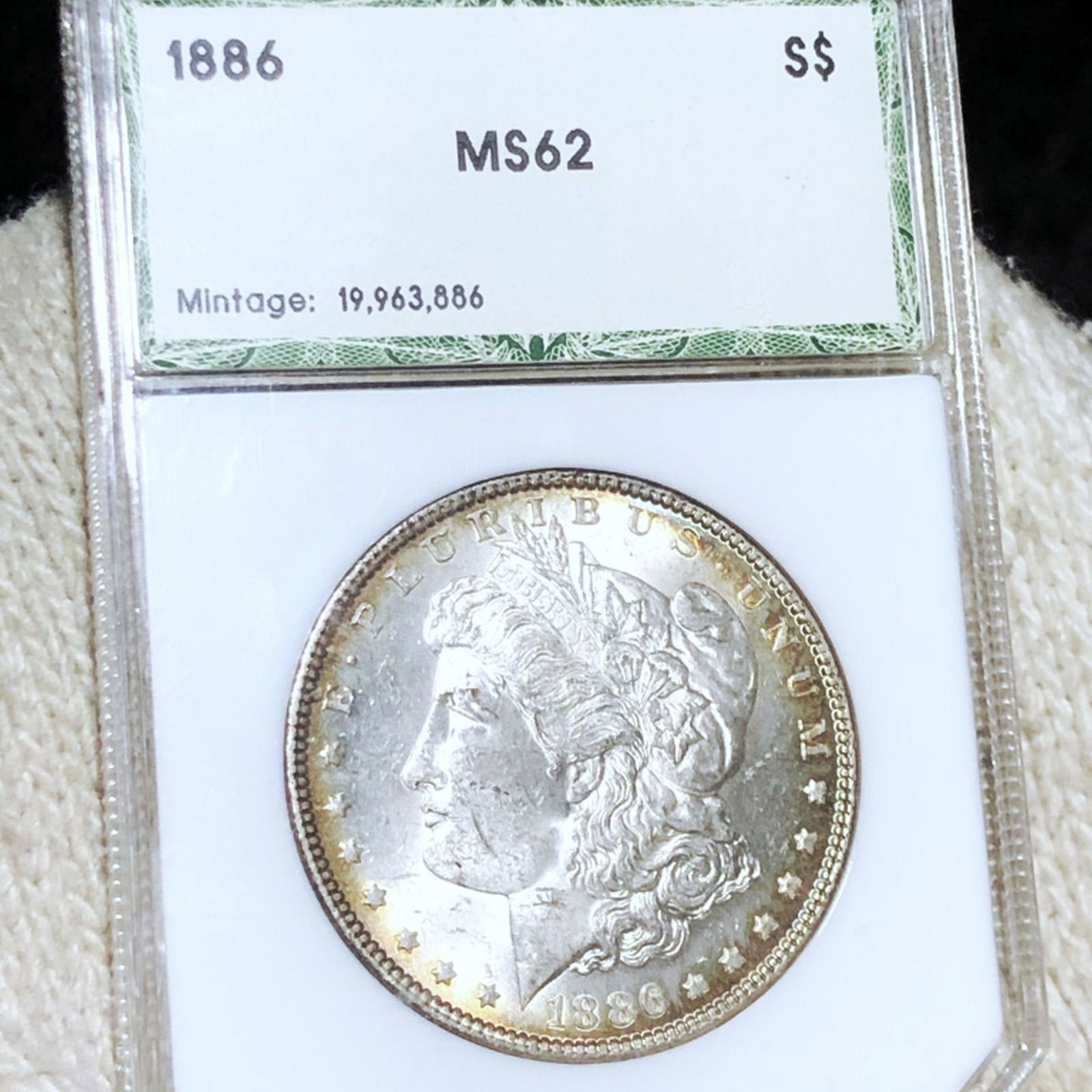 1886 Morgan Silver Dollar PCI - MS62 (1 of 2)