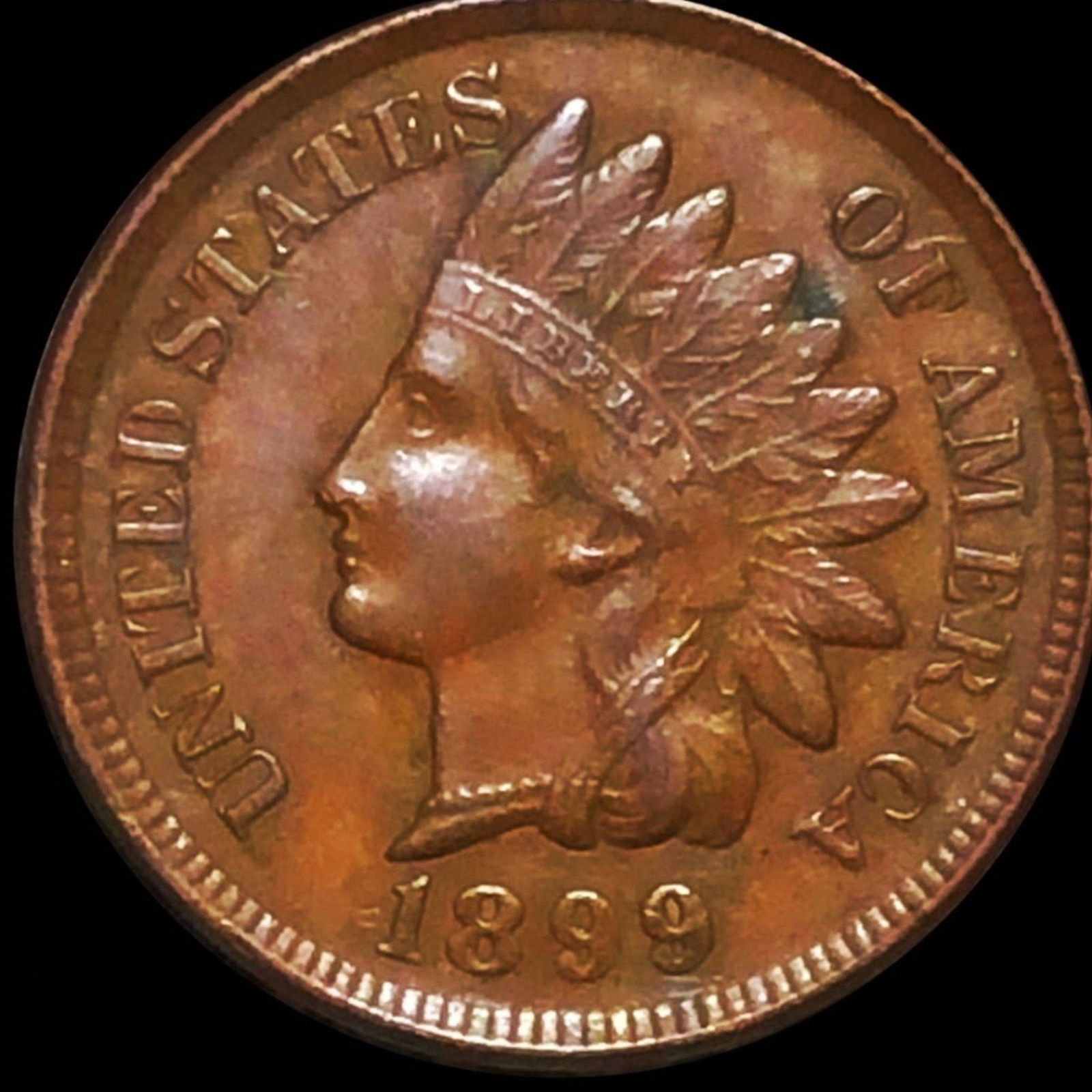 1899 Indian Head Penny CLOSELY UNCIRCULATED (1 of 2)