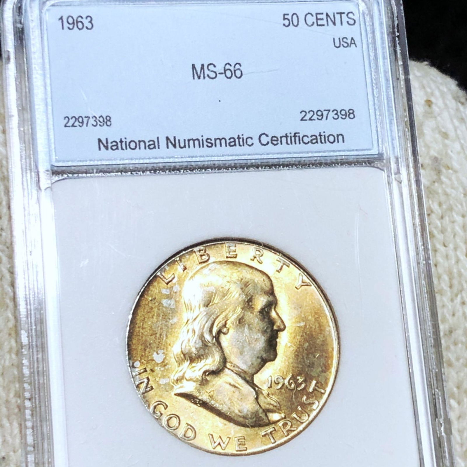 1963 Franklin Half Dollar NNC - MS66 (1 of 2)