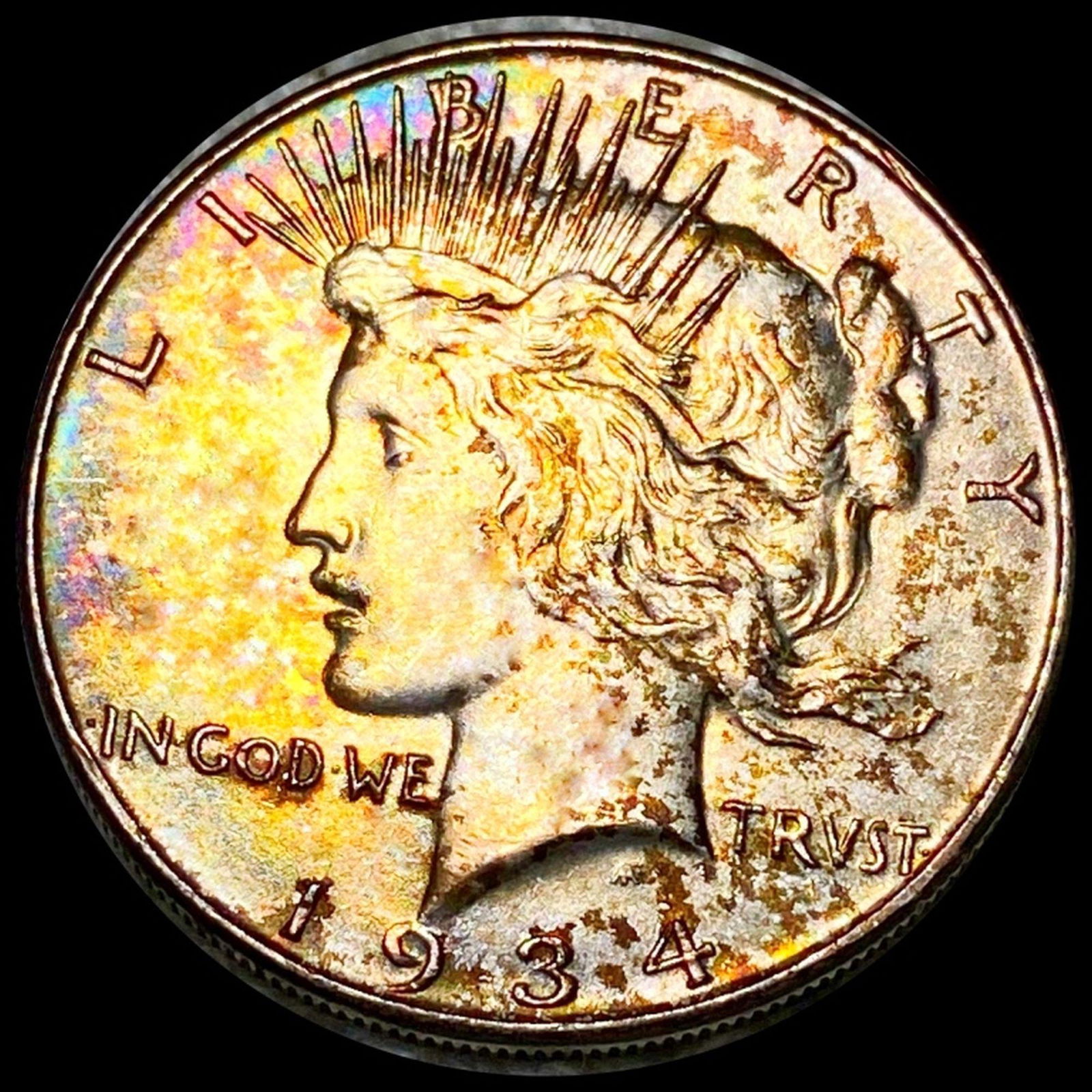 1934 Silver Peace Dollar NEARLY UNCIRCULATED (1 of 2)