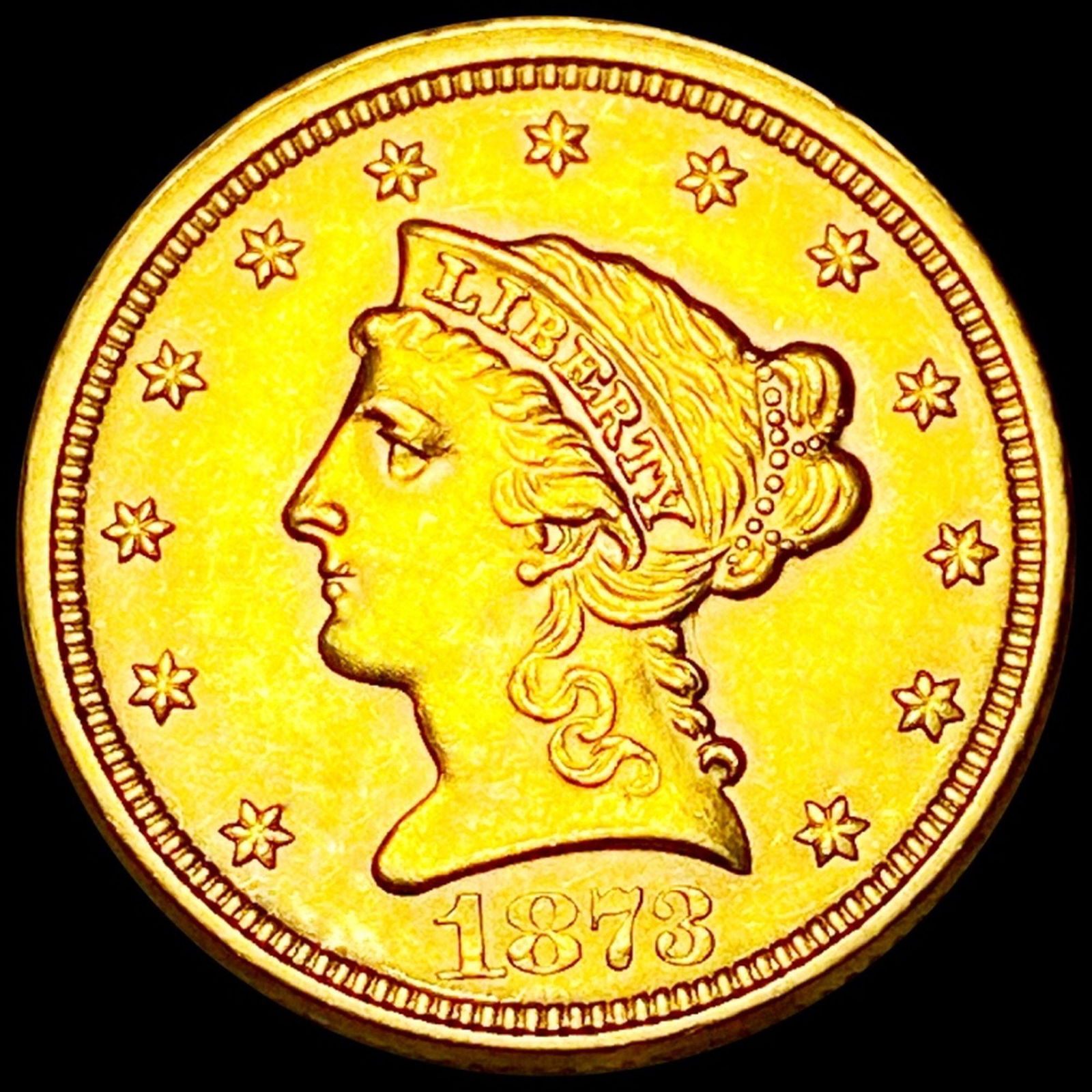 1873 $2.50 Gold Quarter Eagle UNCIRCULATED (1 of 2)