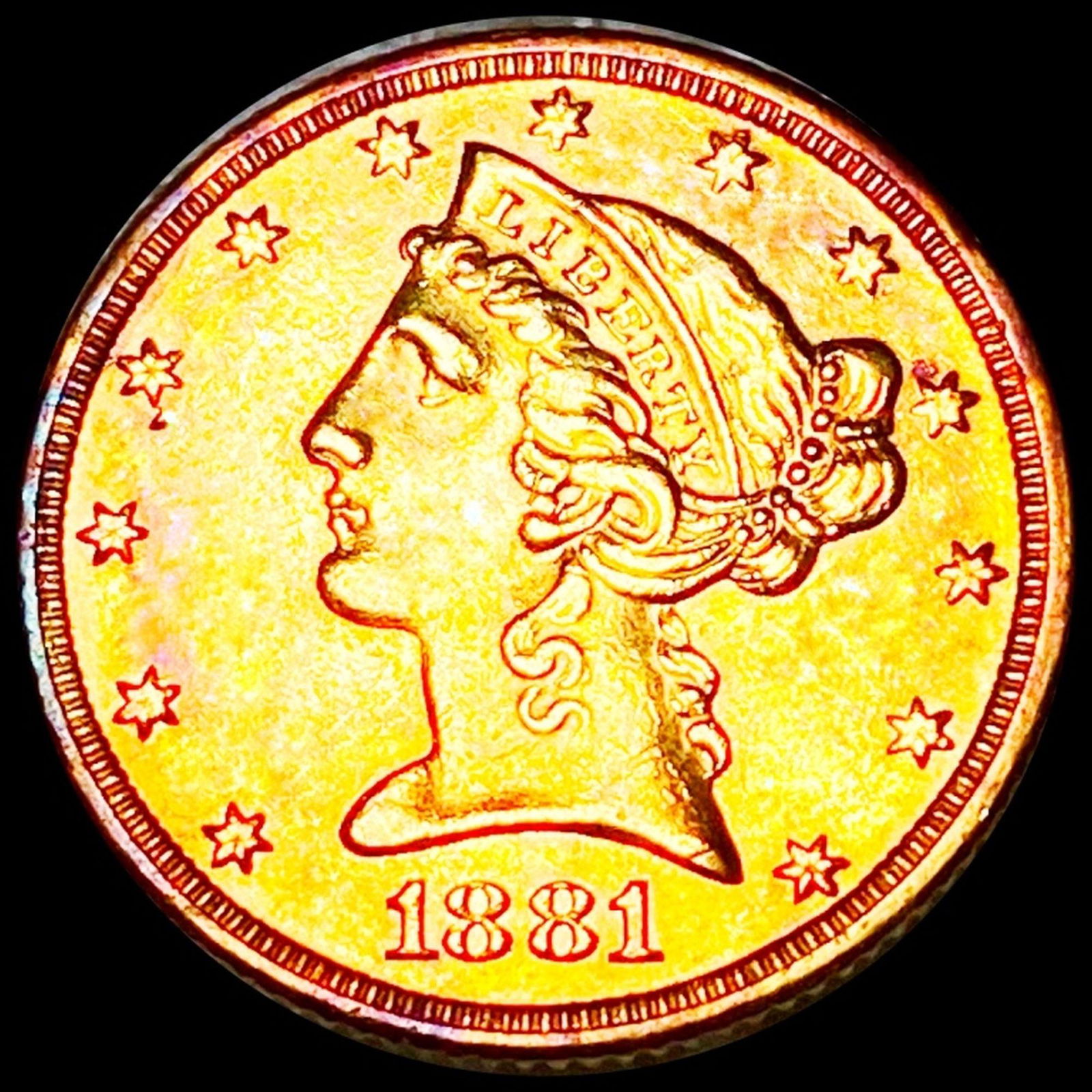 1881 $5 Gold Half Eagle UNCIRCULATED (1 of 2)