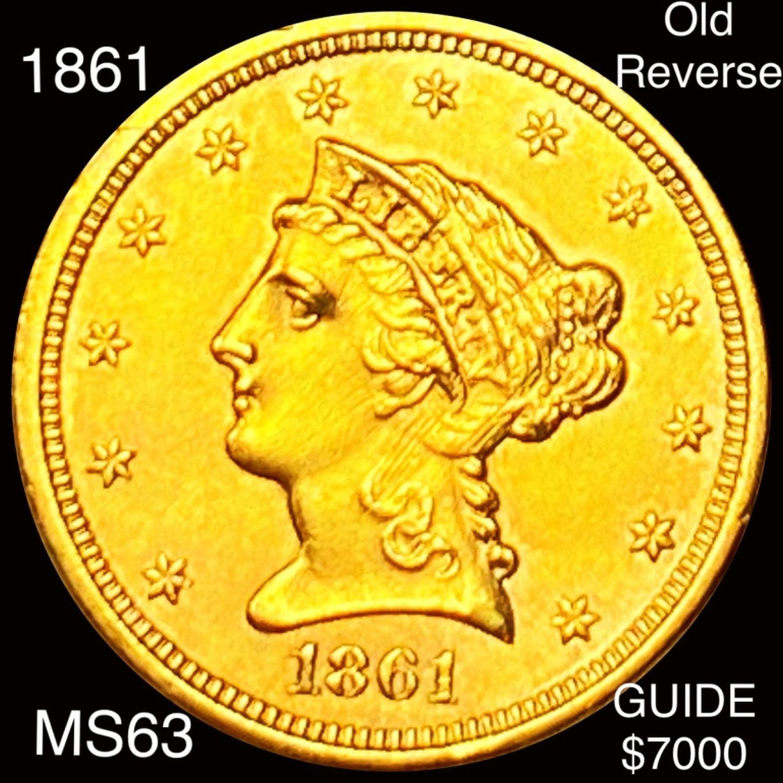 1861 $2.50 Gold Quarter Eagle CHOICE BU OLD REV (1 of 2)