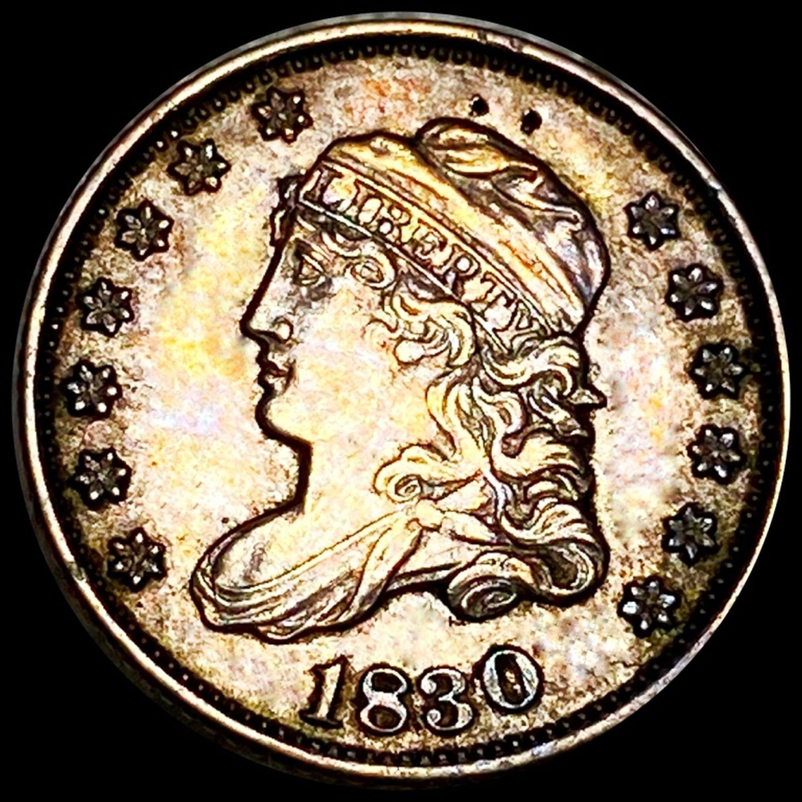 1830 Capped Bust Half Dime CLOSELY UNCIRCULATED (1 of 2)