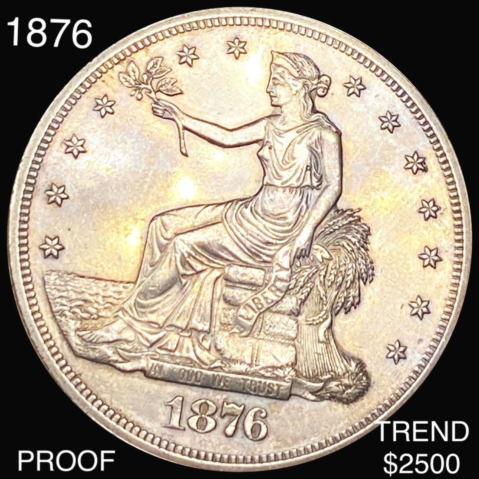 1876 Silver Trade Dollar GEM PROOF (1 of 2)