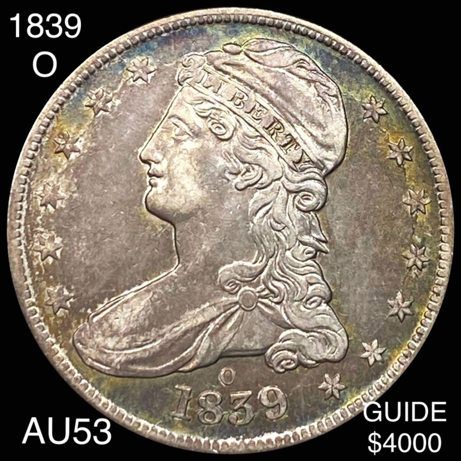 1839-O Capped Bust Half Dollar CHOICE AU (1 of 2)