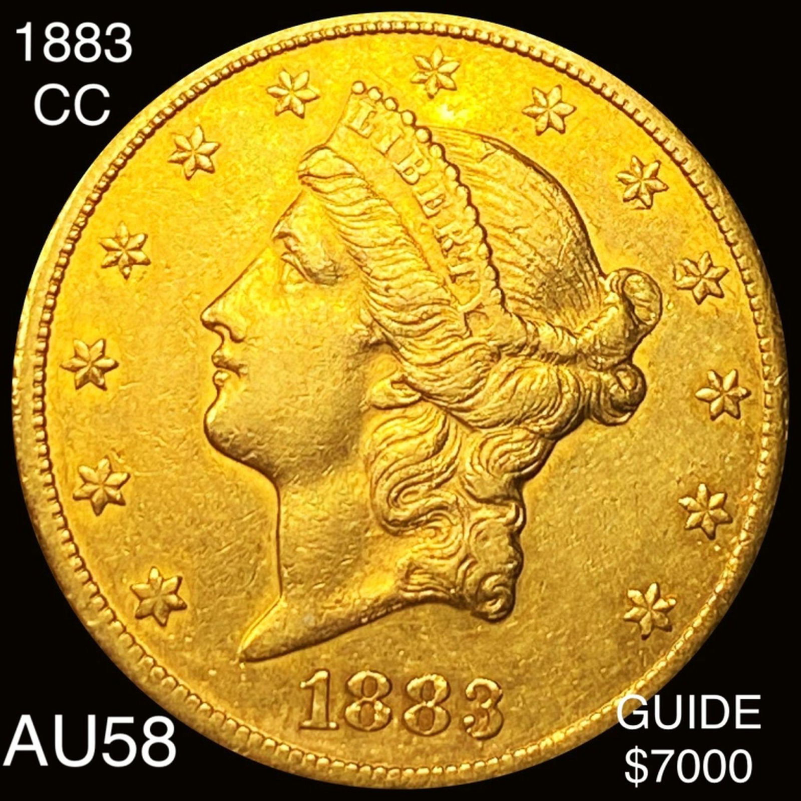1883-CC $20 Gold Double Eagle CHOICE AU (1 of 2)