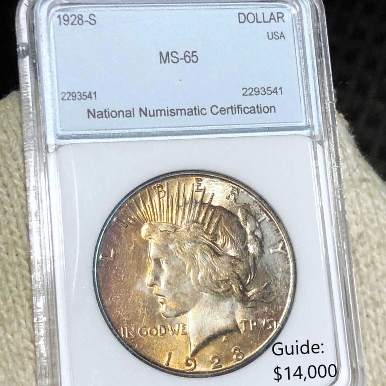 1928-S Silver Peace Dollar NNC - MS65 (1 of 2)