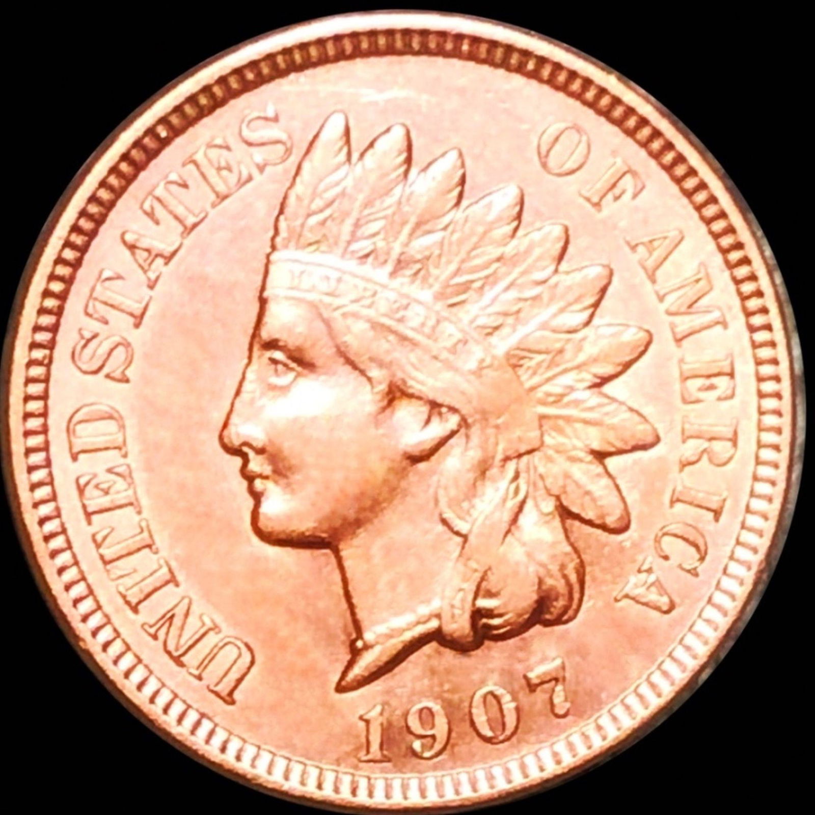 1907 Indian Head Penny UNCIRCULATED (1 of 2)