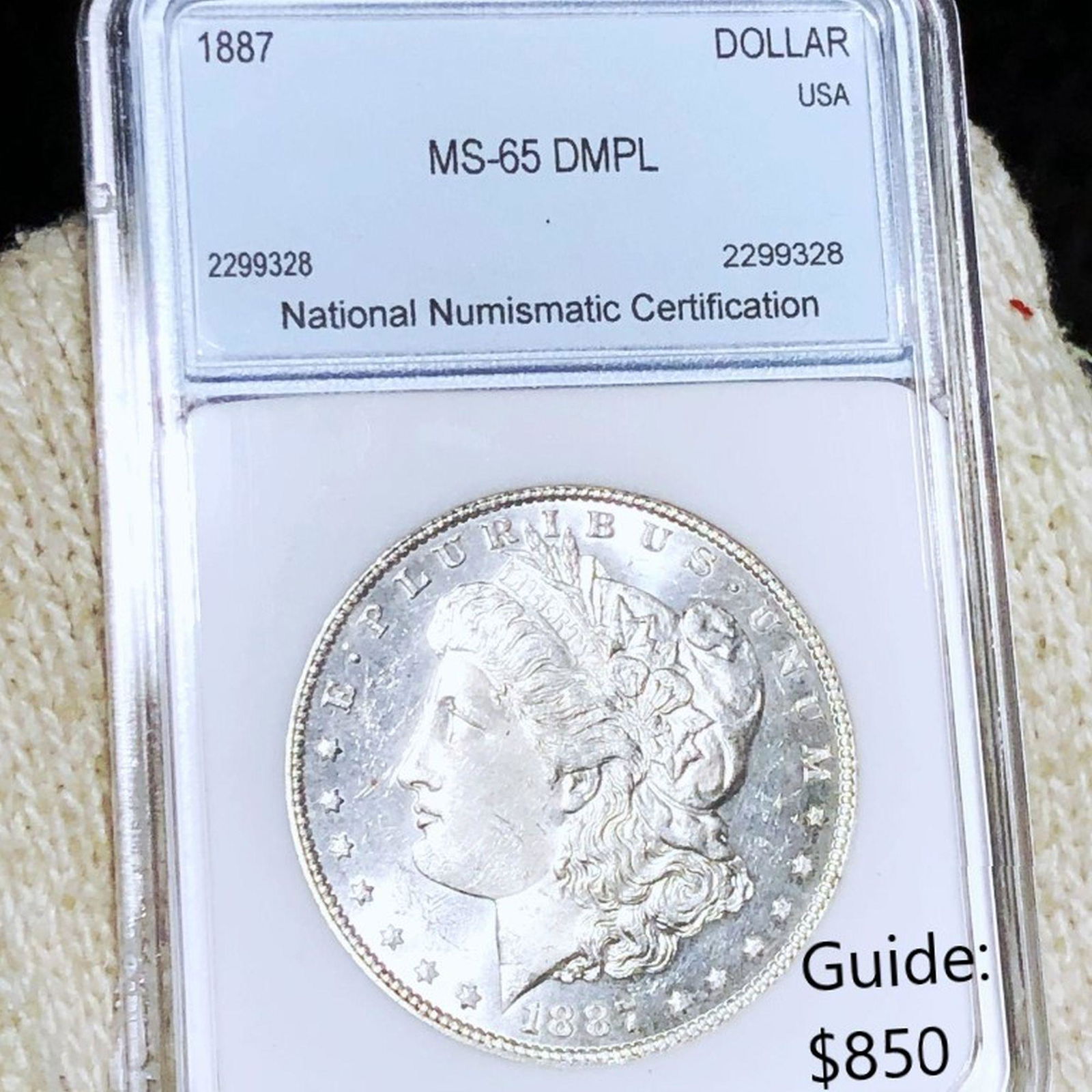 1887 Morgan Silver Dollar NNC - MS 65 DMPL (1 of 2)