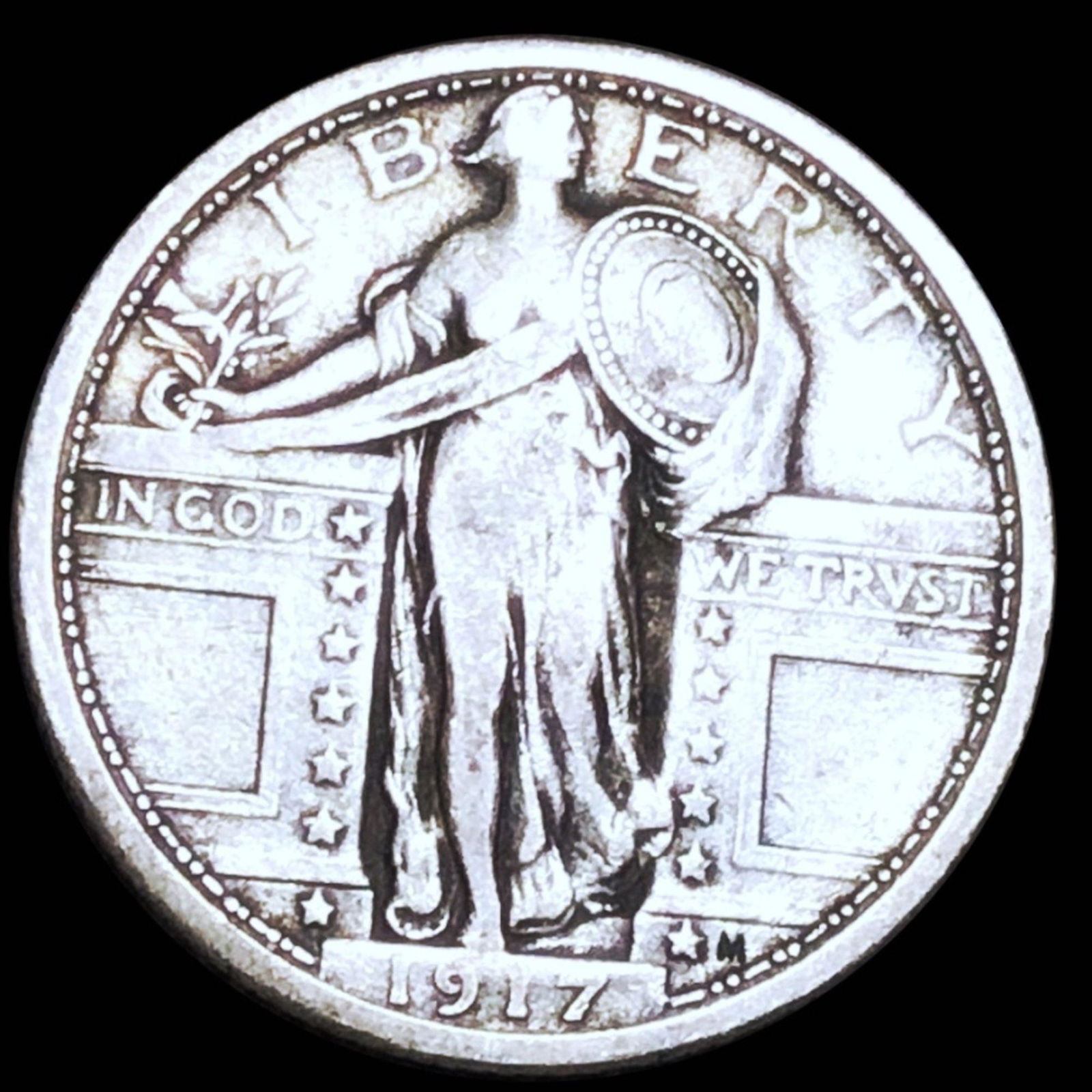 1917 Type 1 Standing Quarter NICELY CIRCULATED (1 of 2)
