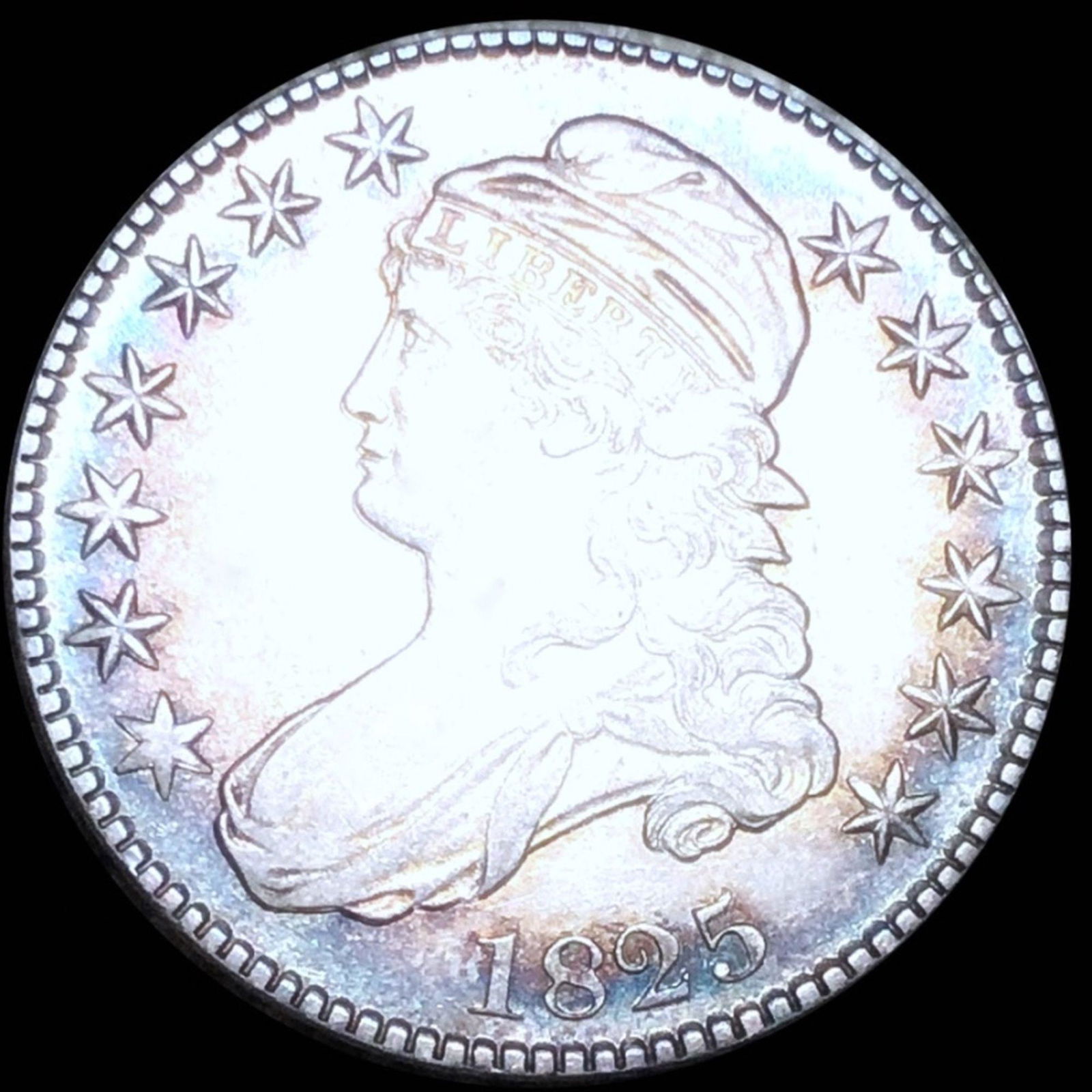 1825 Capped Bust Half Dollar AU+ (1 of 2)