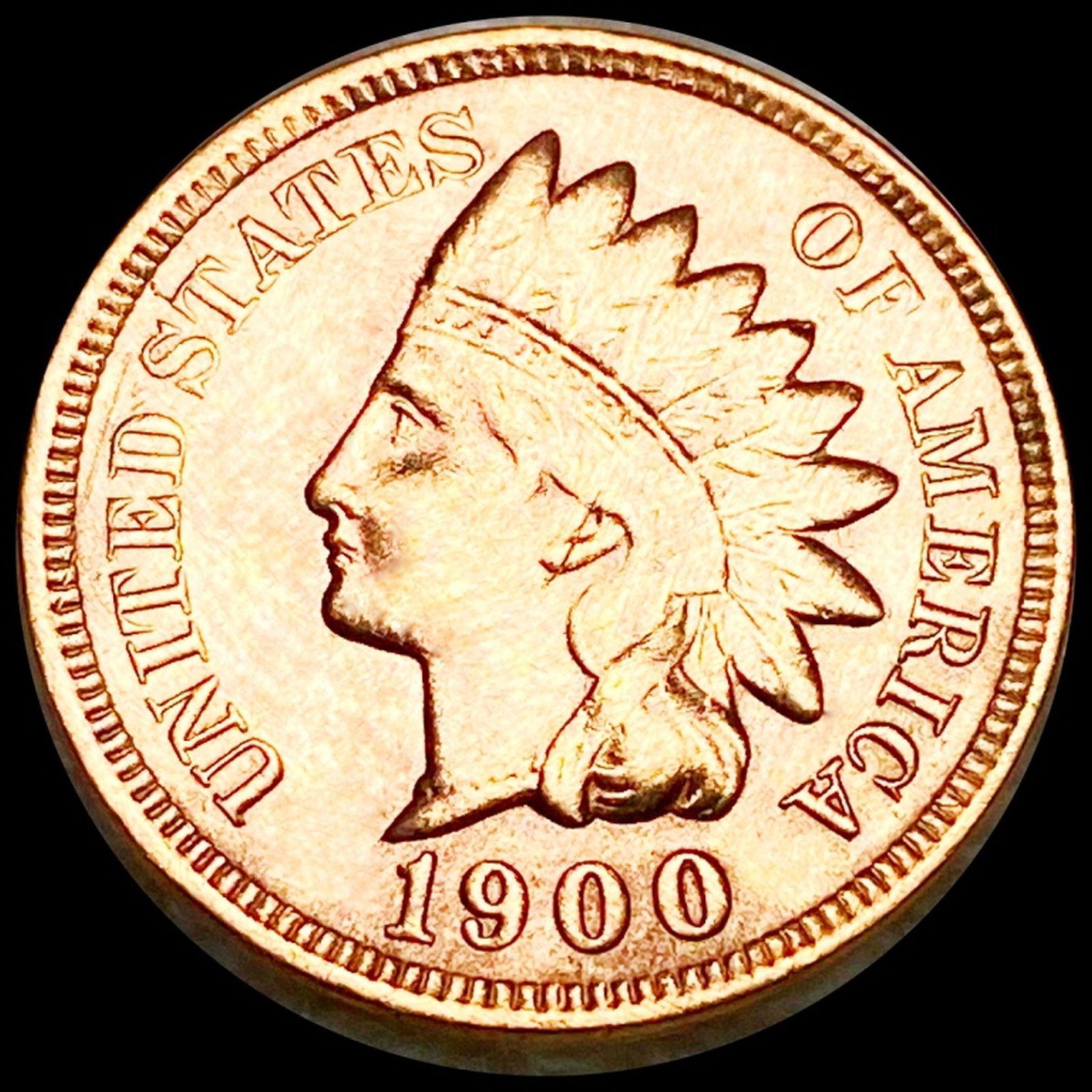 1900 Indian Head Penny CLOSELY UNCIRCULATED (1 of 2)
