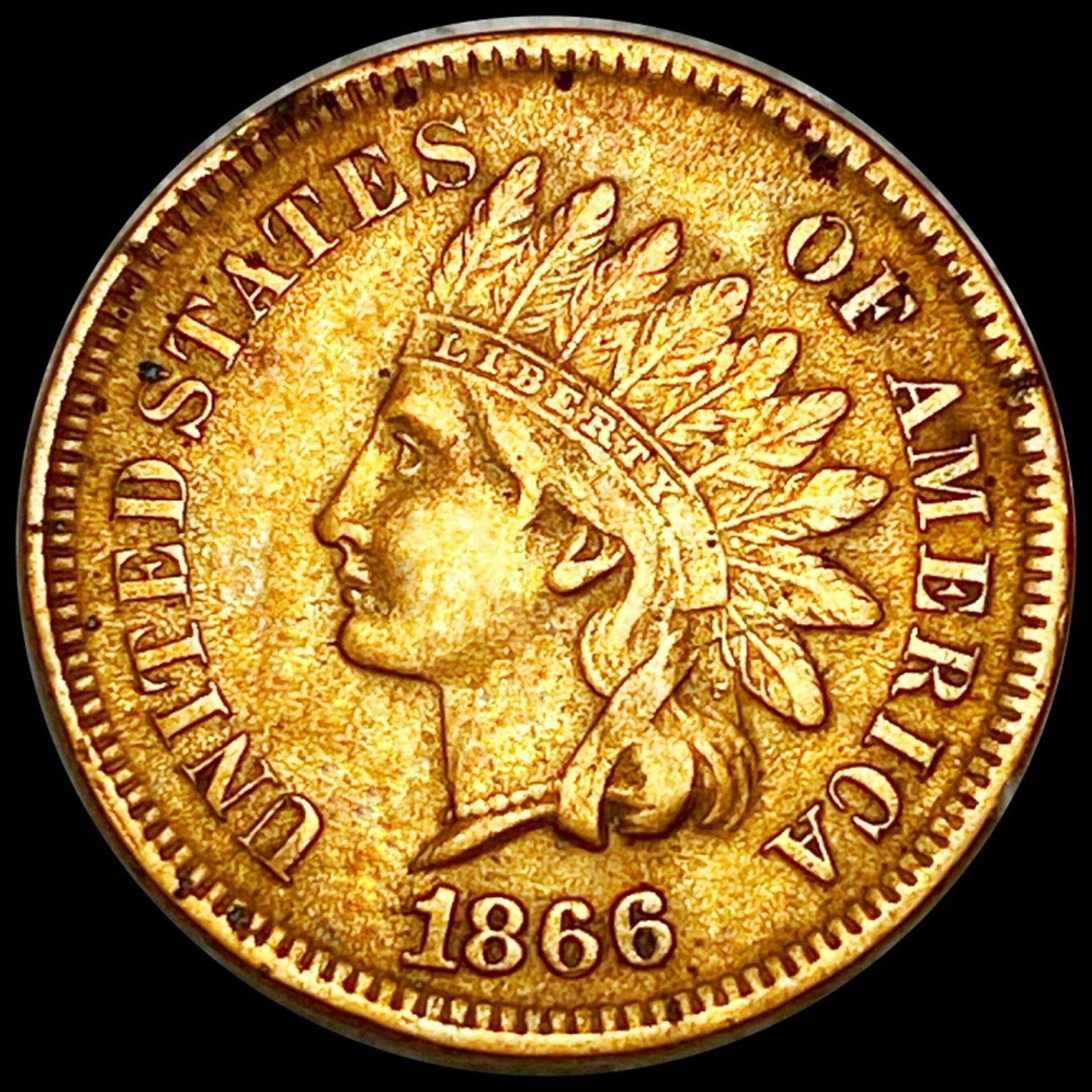 1866 Indian Head Penny CLOSELY UNCIRCULATED (1 of 2)