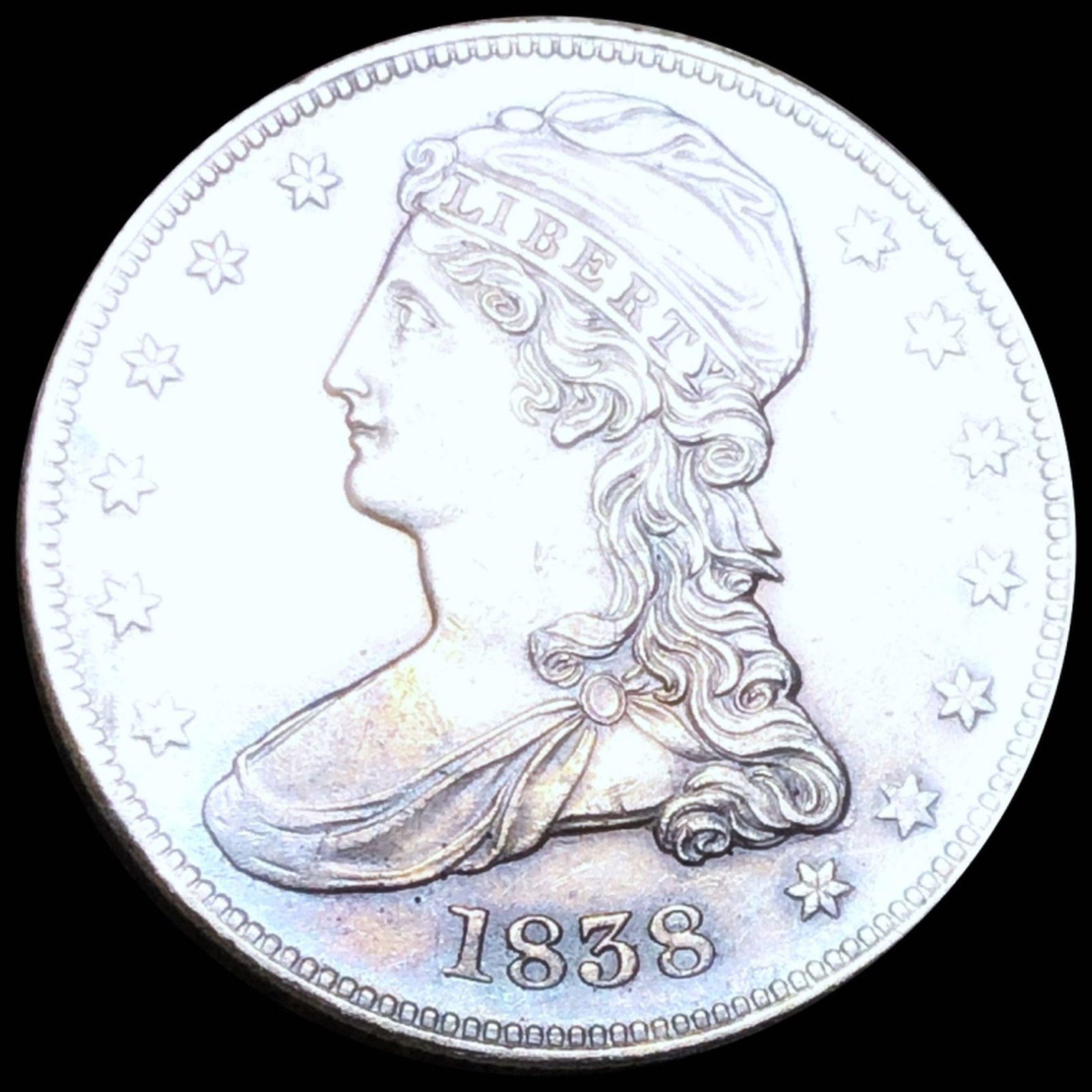 1838 Capped Bust Half Dollar UNCIRCULATED (1 of 2)