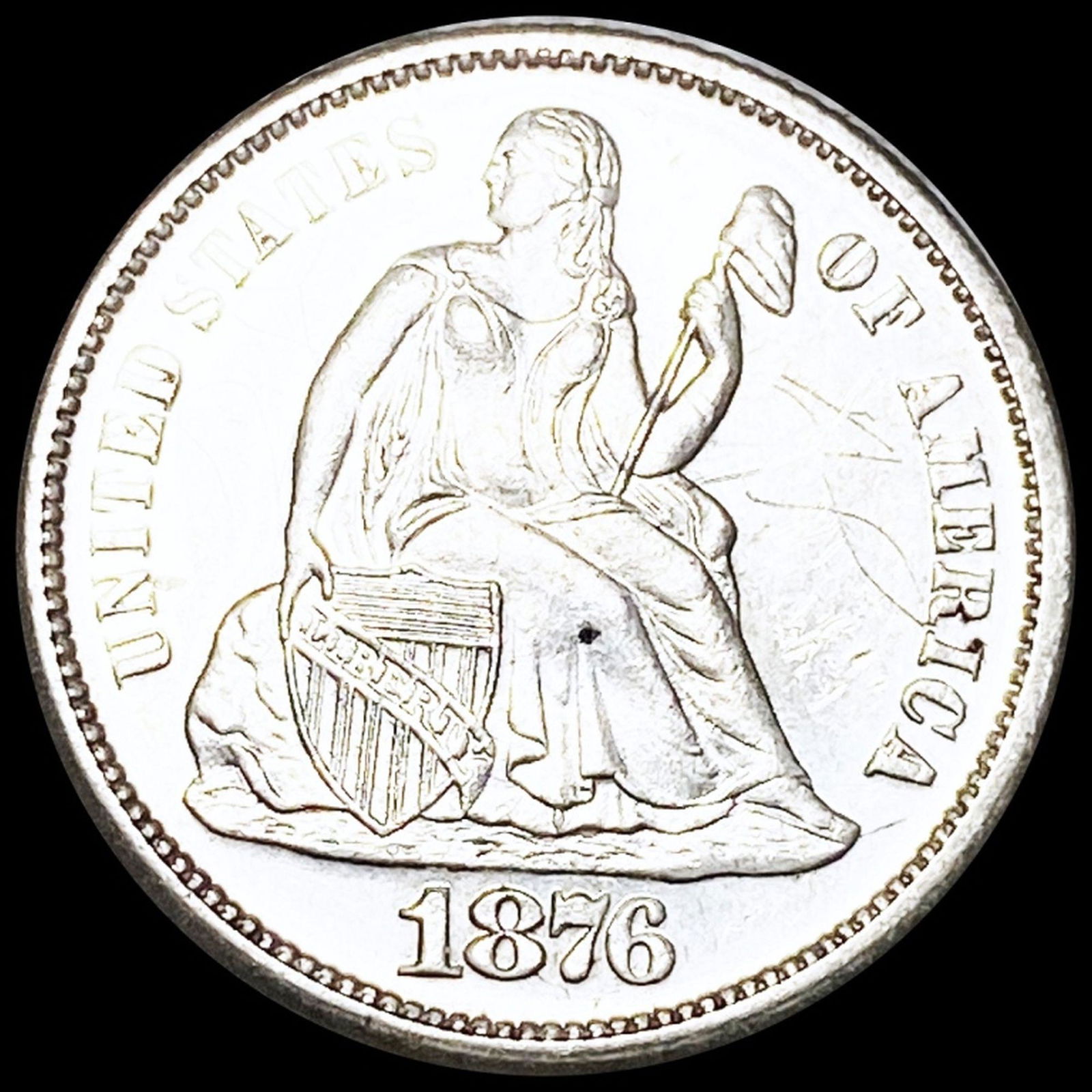 1876-S Seated Liberty Dime UNCIRCULATED (1 of 2)