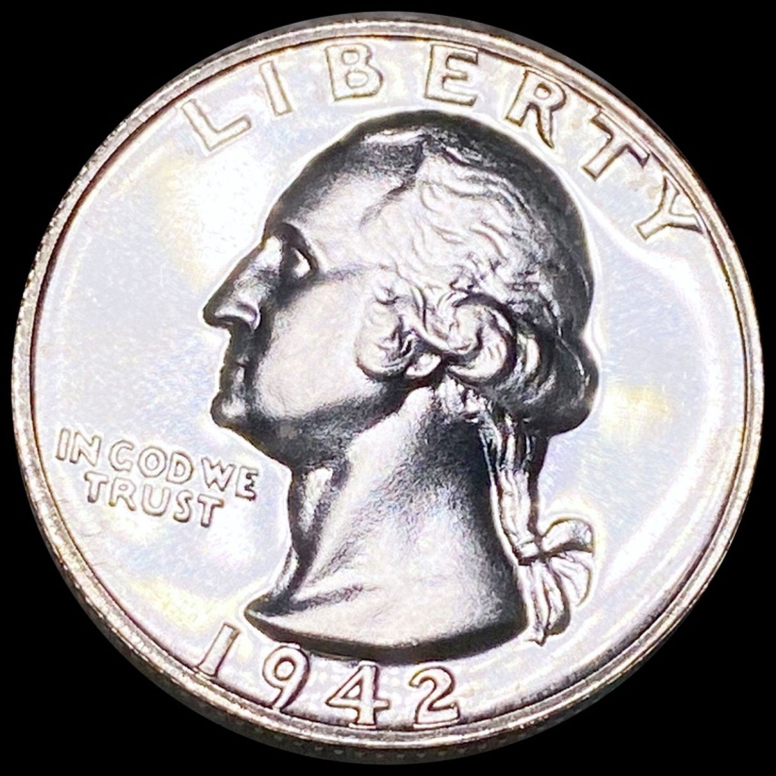 1942 Washington Silver Quarter GEM PROOF (1 of 2)