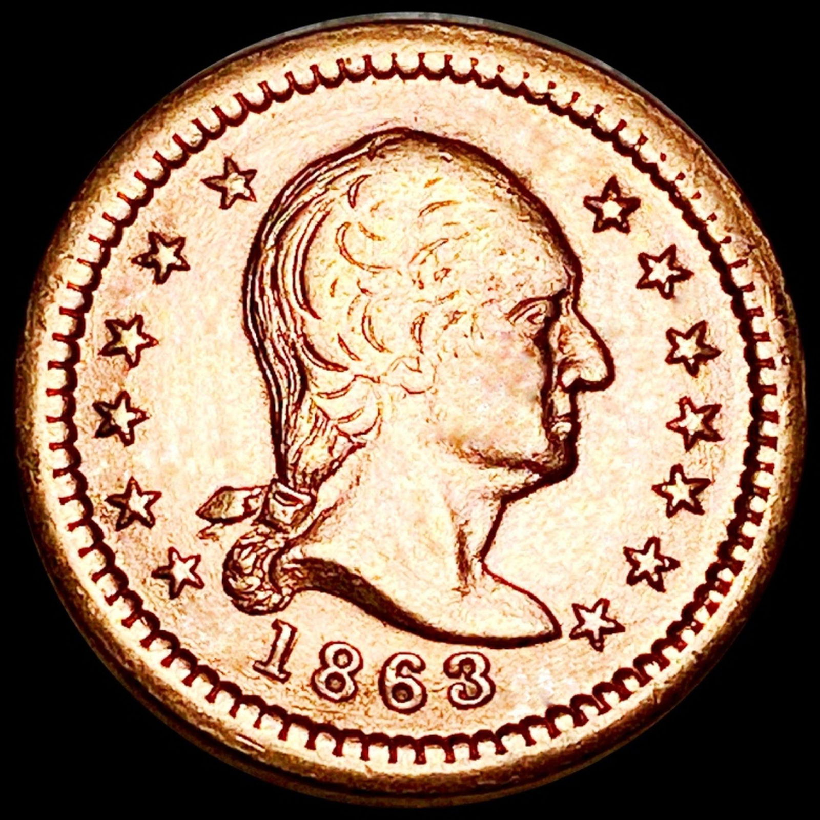 1863 Civil War Token LIGHTLY CIRCULATED (1 of 2)