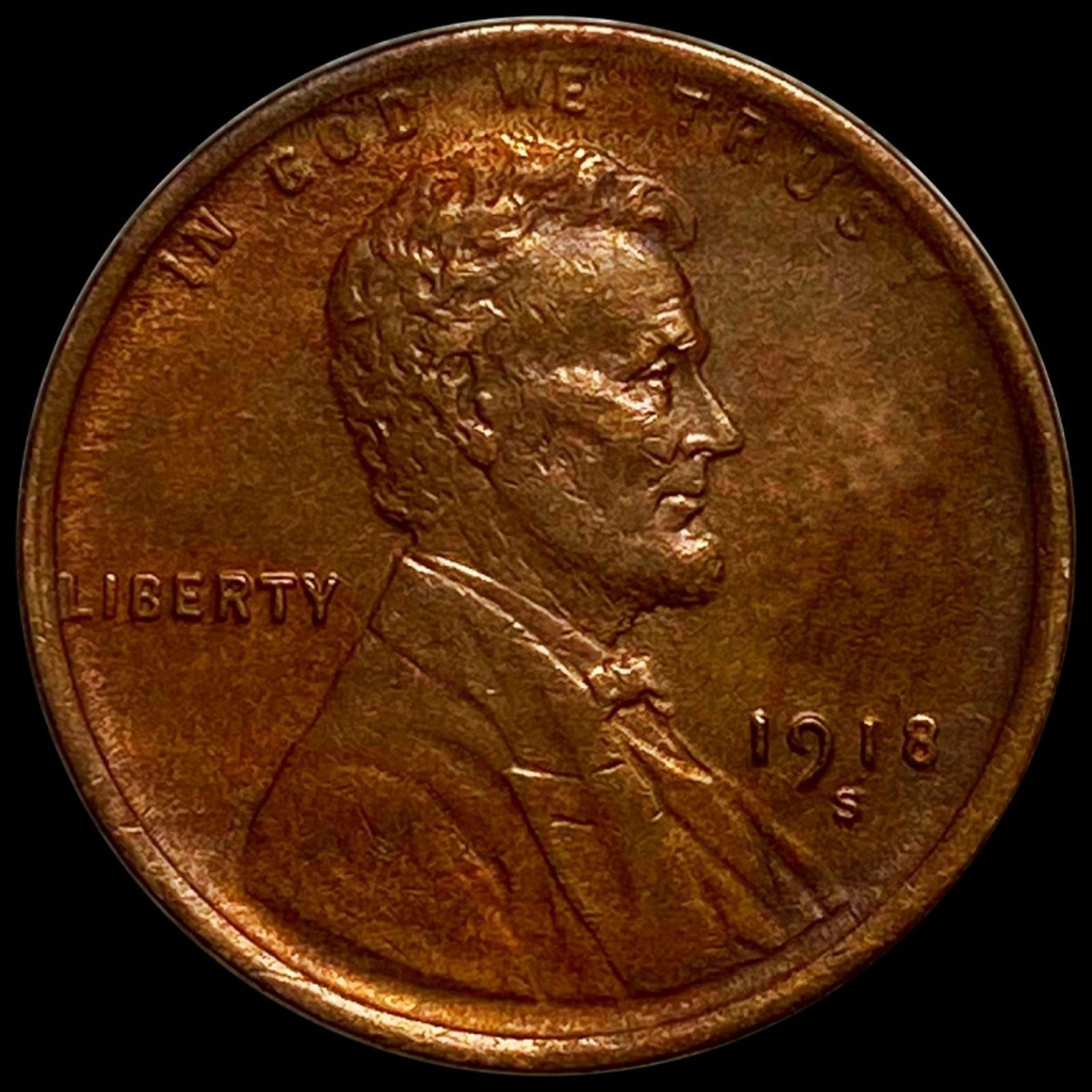 1918-S Lincoln Wheat Penny UNCIRCULATED (1 of 2)