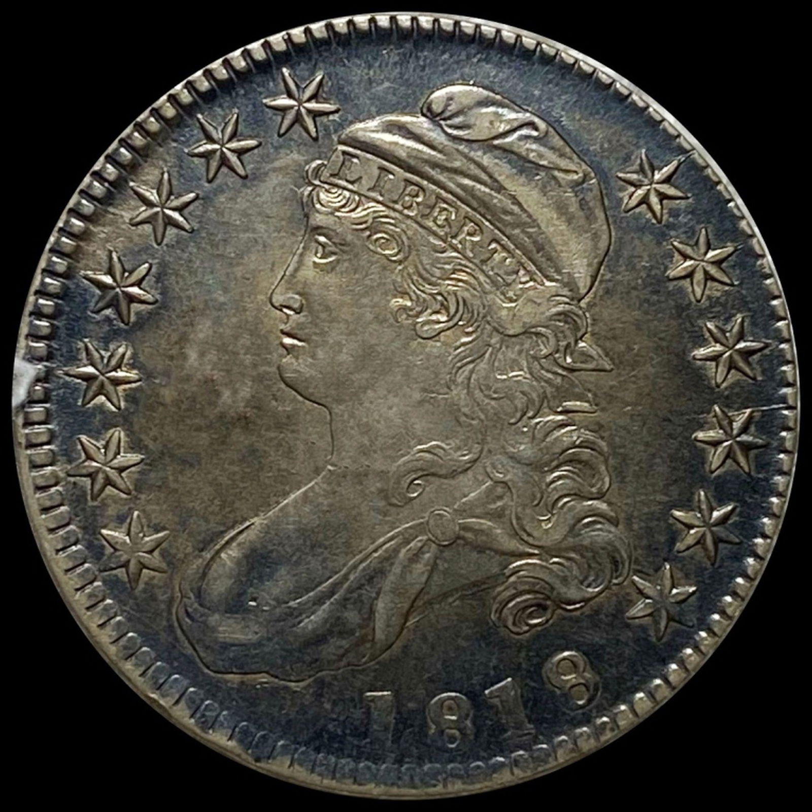 1818 Capped Bust Half Dollar CLOSELY UNCIRCULATED (1 of 2)