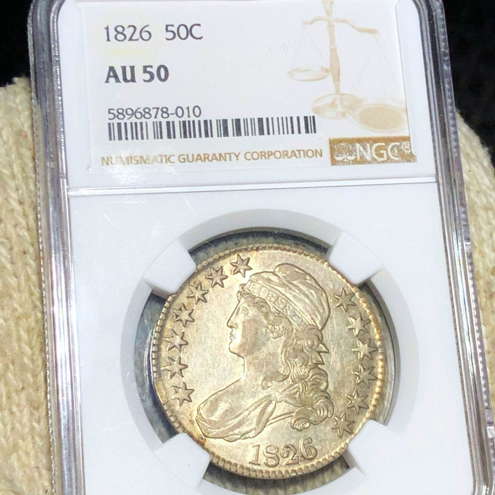 1826 Capped Bust Half Dollar NGC - AU50 (1 of 2)