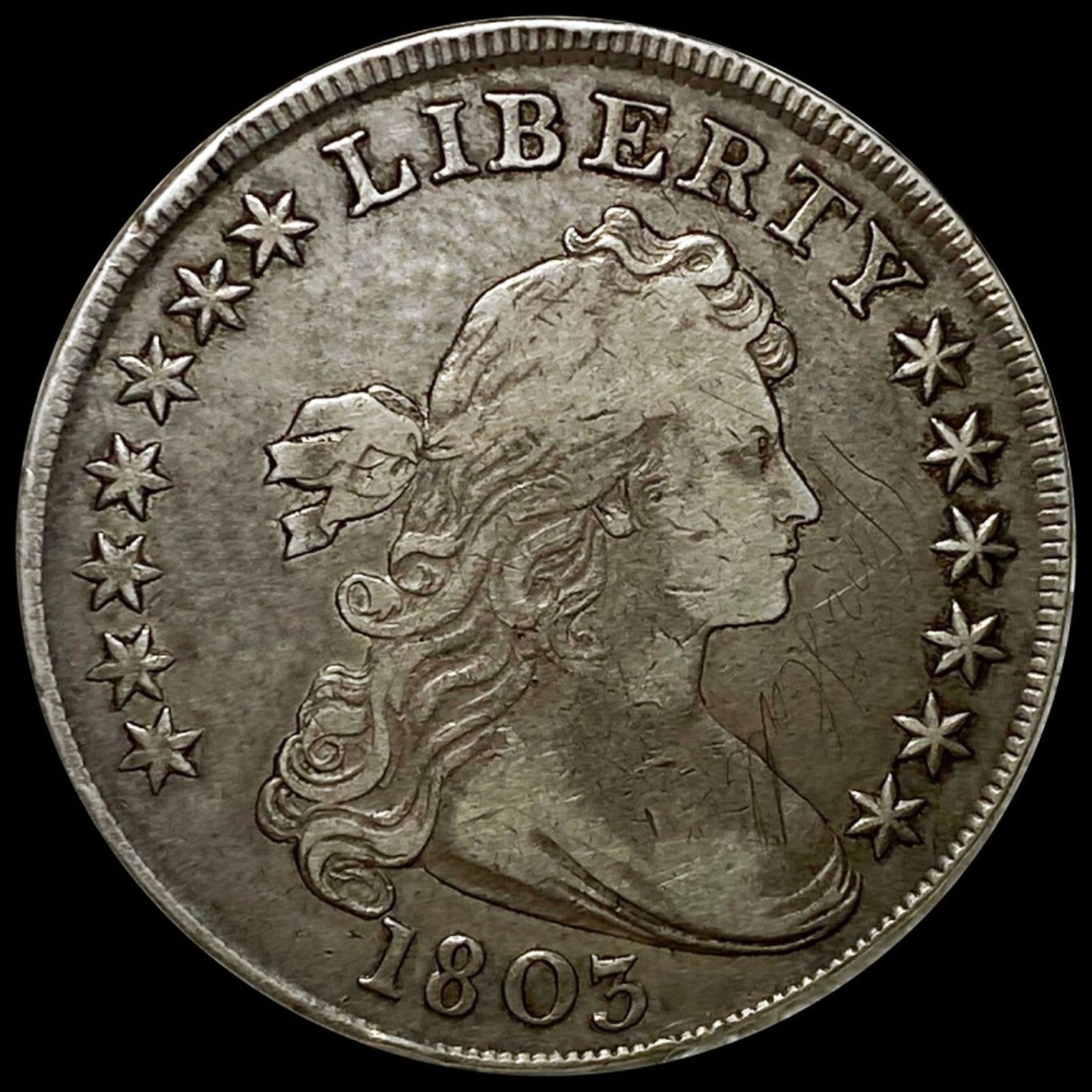 1803 Draped Bust Half Dollar LIGHTLY CIRCULATED (1 of 2)