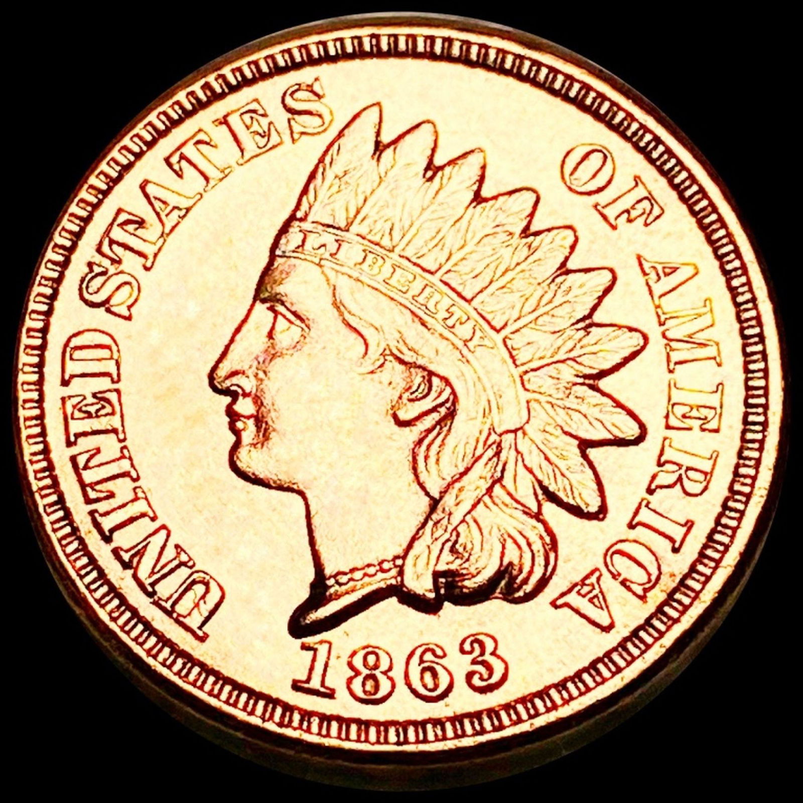 1863 Indian Head Penny UNCIRCULATED (1 of 2)