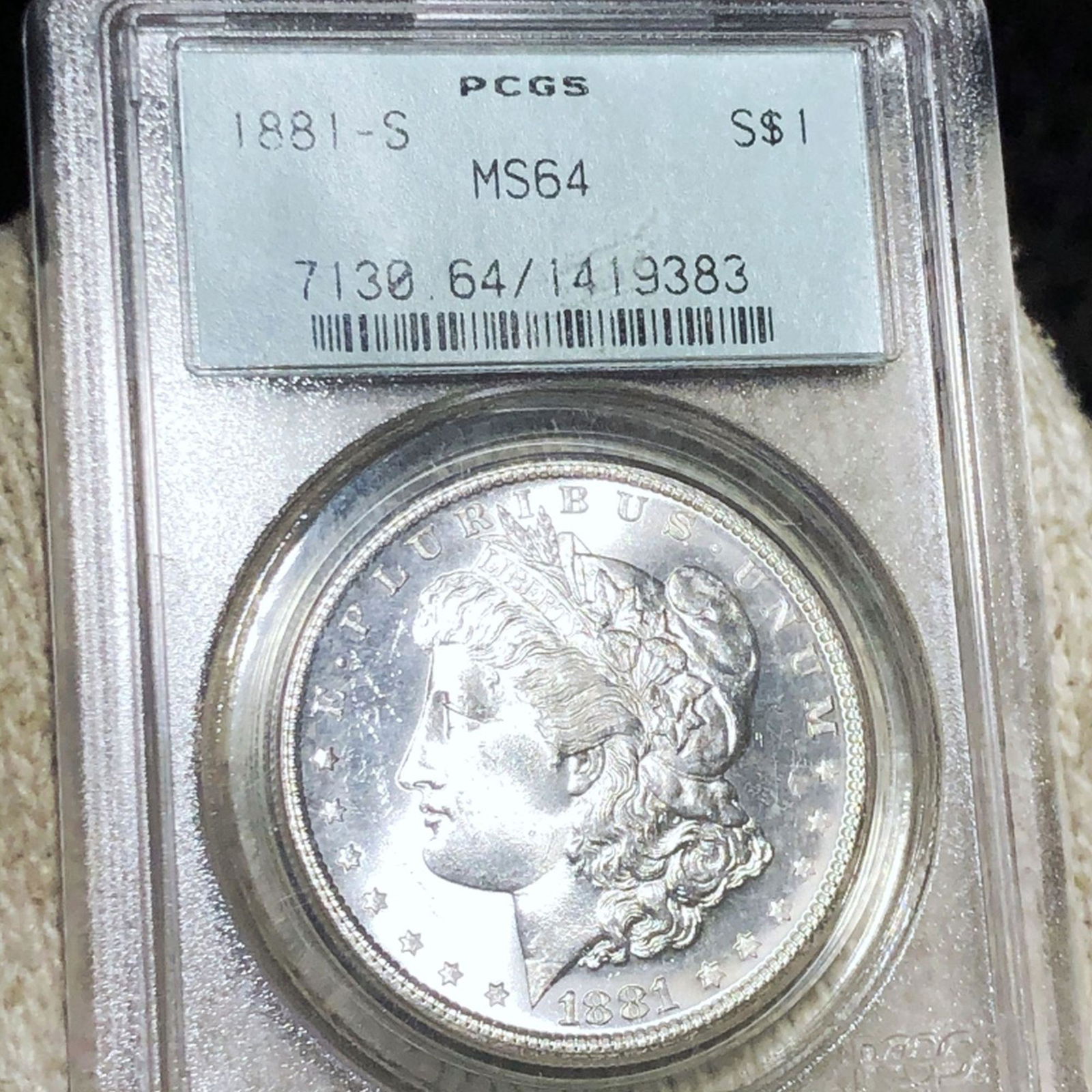 1881-S Morgan Silver Dollar PCGS - MS64 (1 of 2)