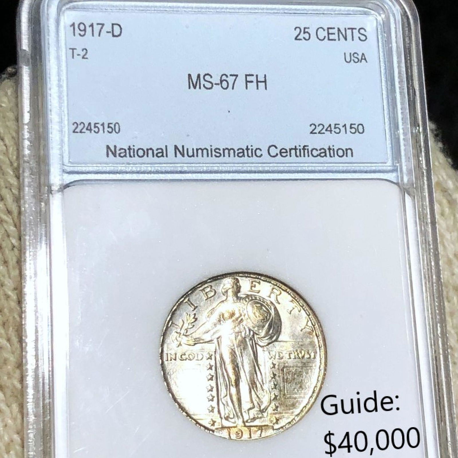 1917-D Standing Liberty Quarter NNC - MS 67 FH (1 of 2)