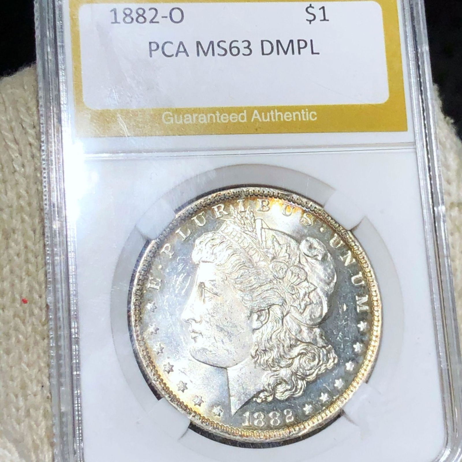 1882-O Morgan Silver Dollar PCA - MS 63 DMPL (1 of 2)