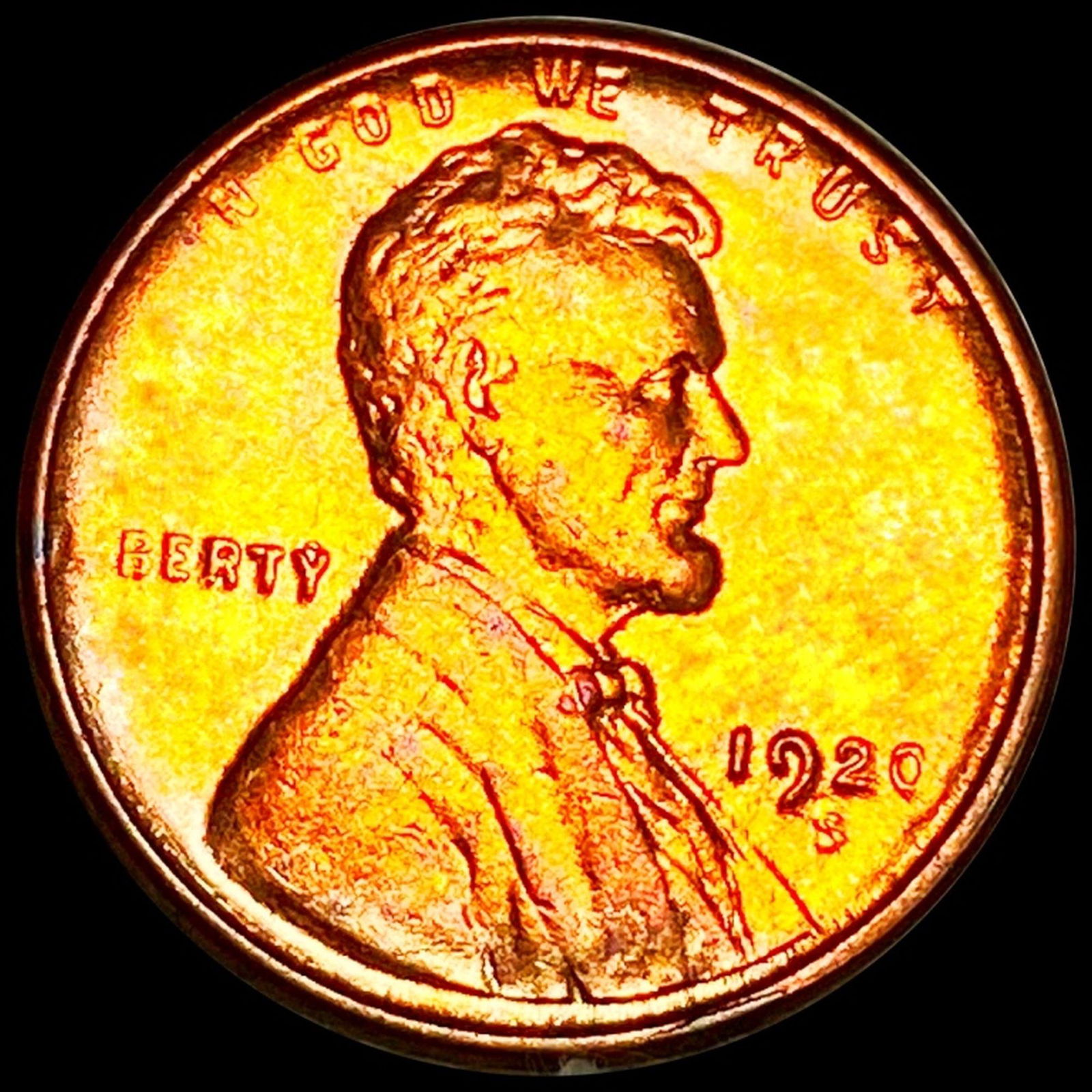 1920-S Lincoln Wheat Penny UNCIRCULATED (1 of 2)