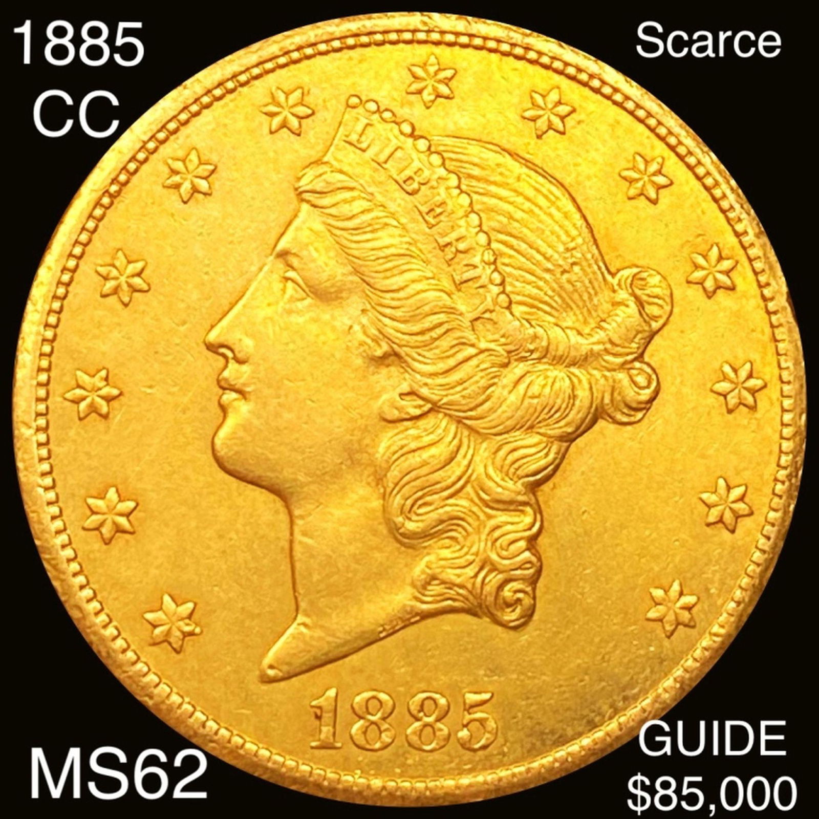 1885-CC $20 Gold Double Eagle UNCIRCULATED (1 of 2)