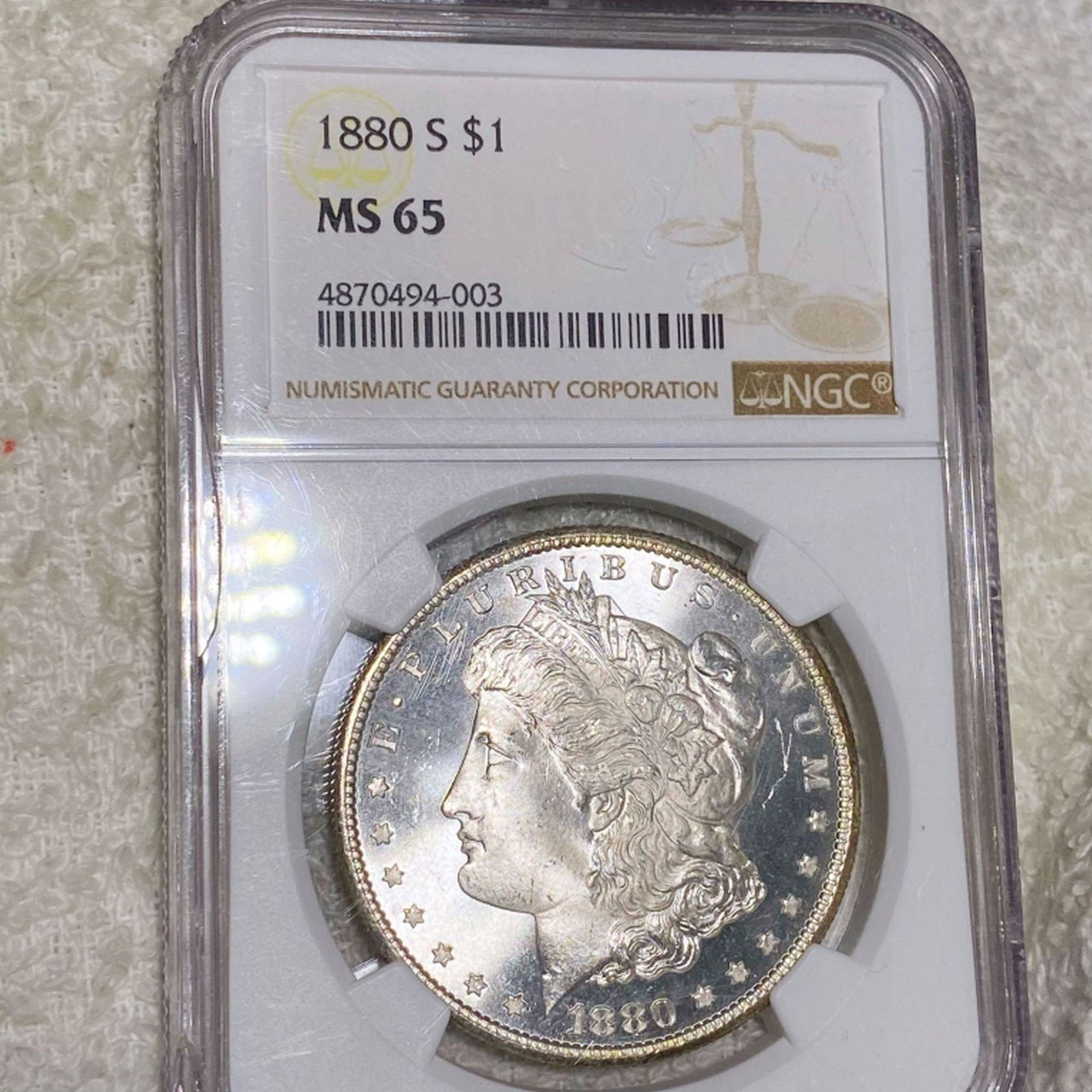 1880-S Morgan Silver Dollar NGC - MS65 (1 of 2)