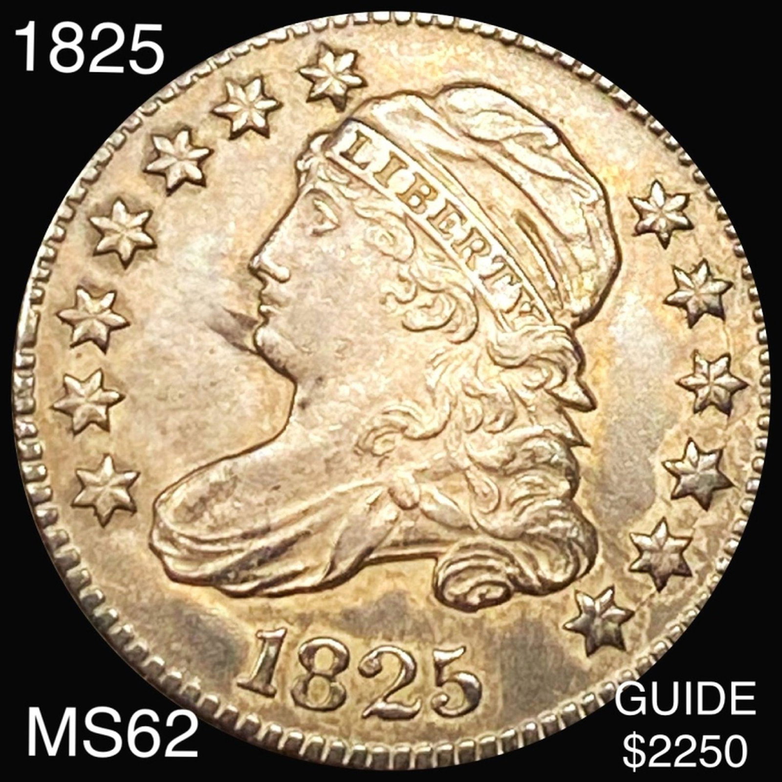 1825 Capped Bust Dime UNCIRCULATED (1 of 2)