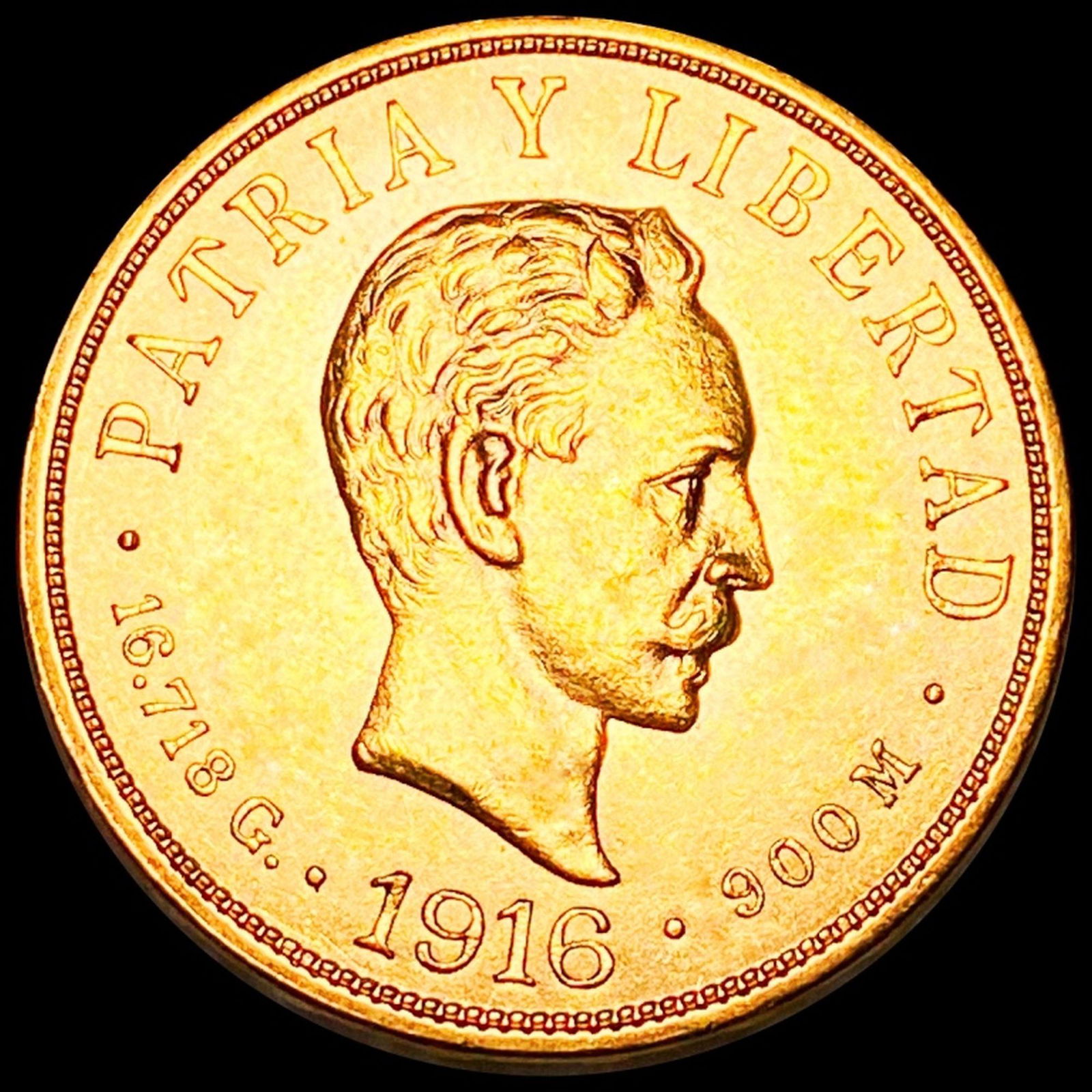 1916 Cuban Gold 10 Pesos UNCIRCULATED (1 of 2)