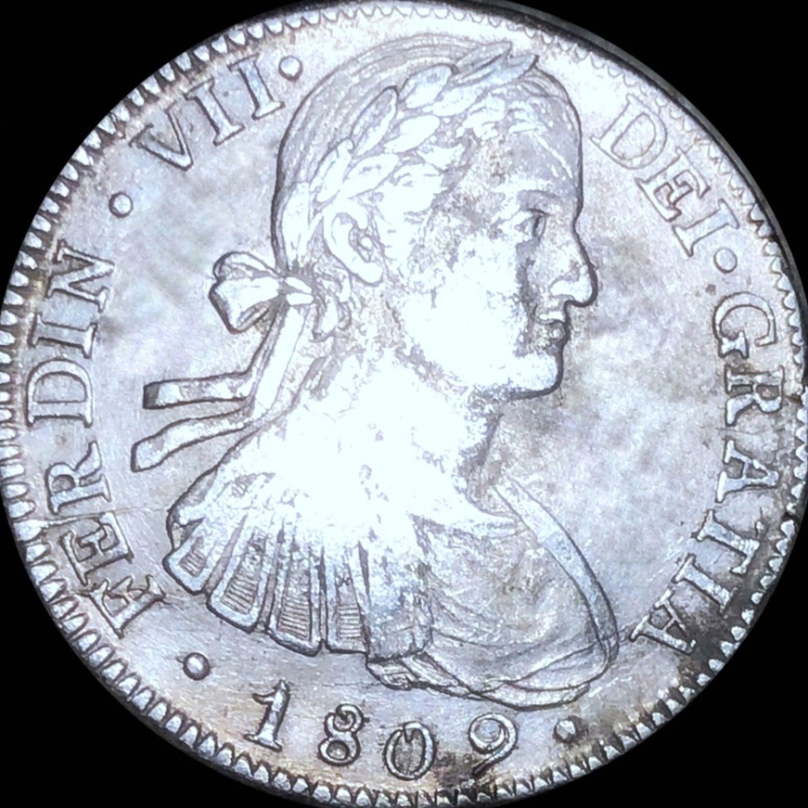 1809 Spanish Silver 8 Reales LIGHTLY CIRCULATED (1 of 2)