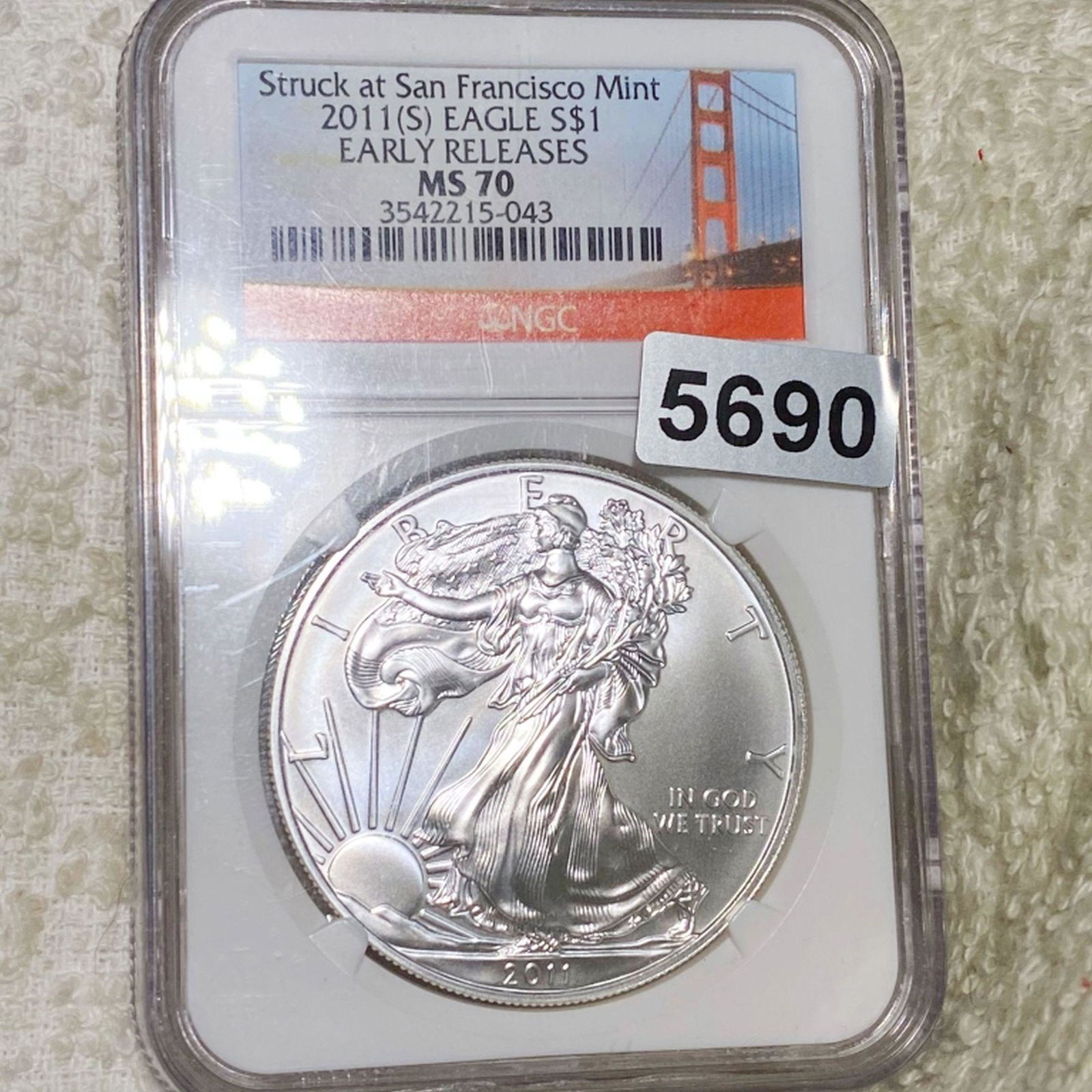 2011-S Silver Eagle NGC - MS70 (1 of 2)