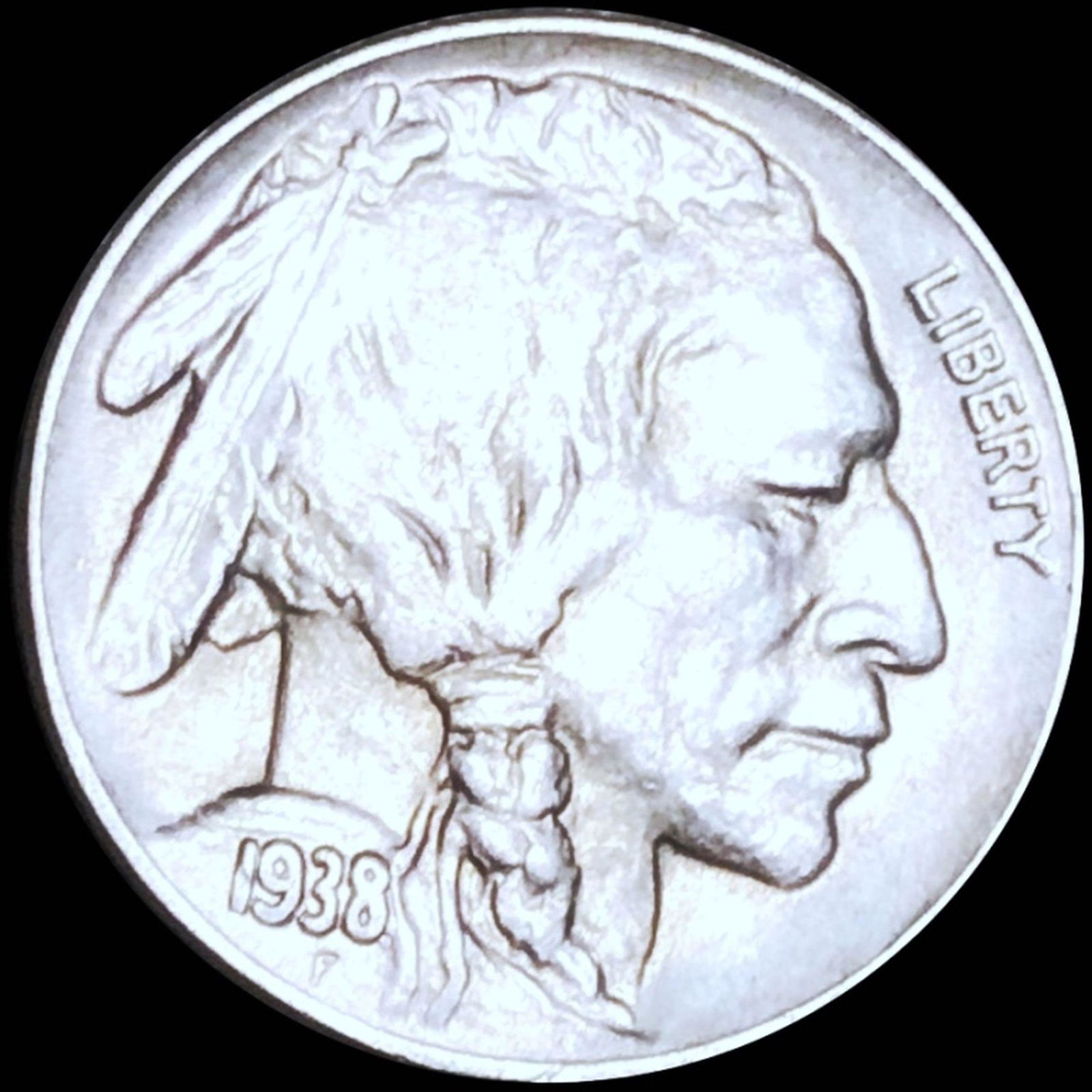 1938-D Buffalo Head Nickel NEARLY UNCIRCULATED (1 of 2)