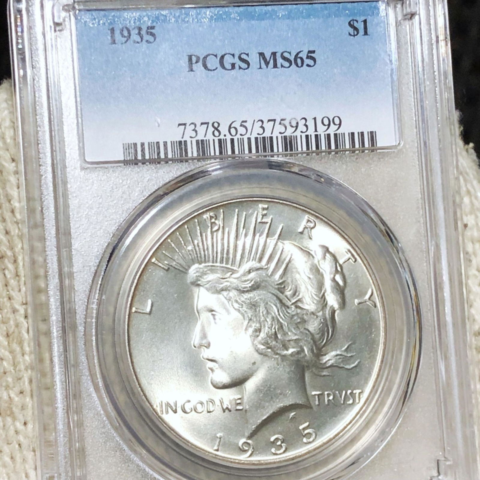 1935 Silver Peace Dollar PCGS - MS65 (1 of 2)