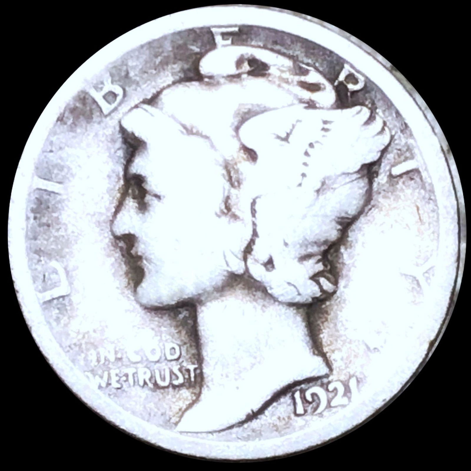 1921 Mercury Silver Dime NICELY CIRCULATED (1 of 2)