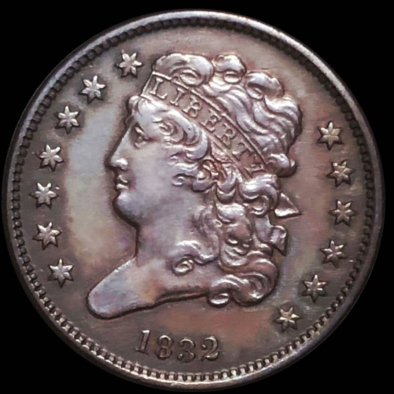 1832 Classic Head Half Cent NEARLY UNC (1 of 2)