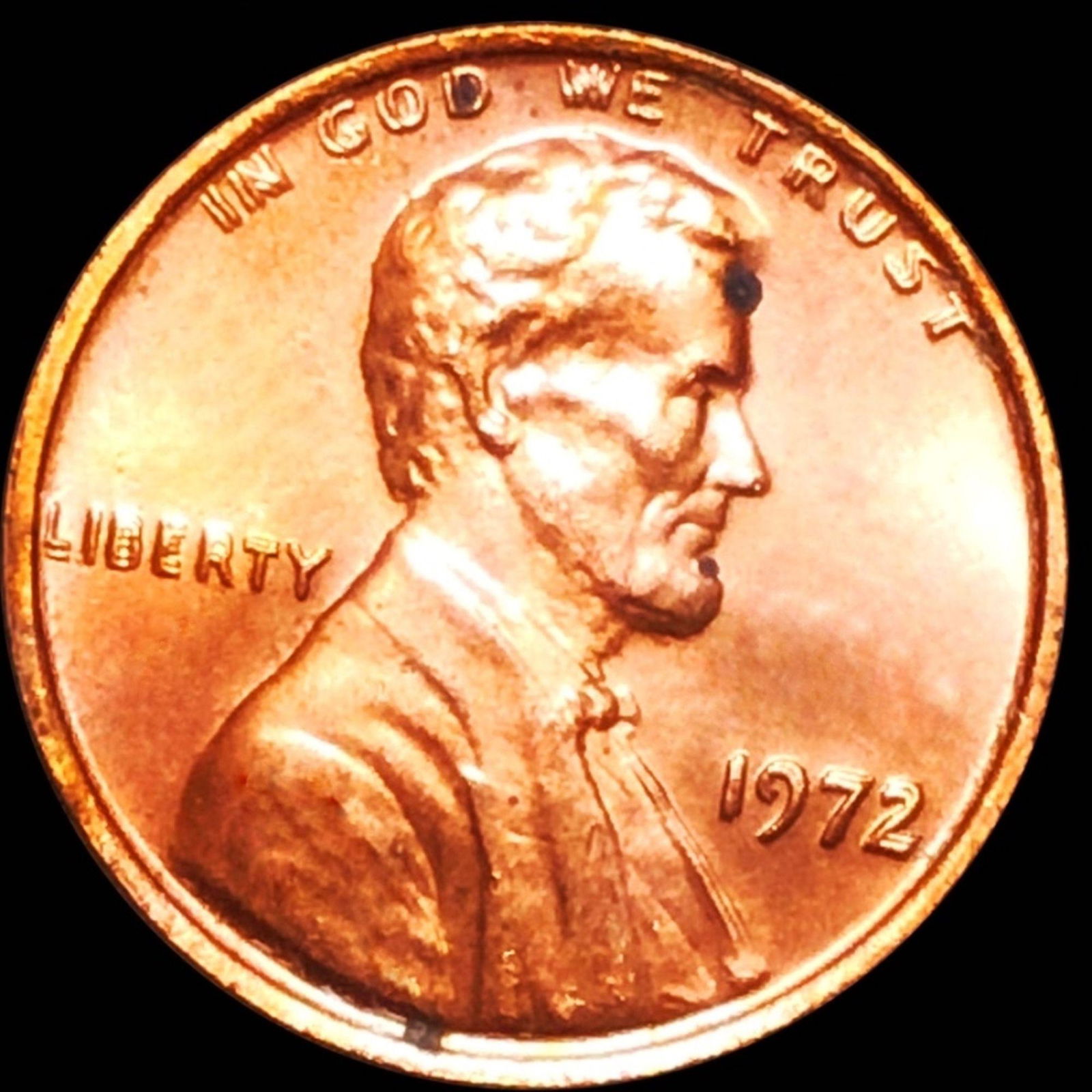1872 DDO Lincoln Wheat Penny UNCIRCULATED RED (1 of 2)