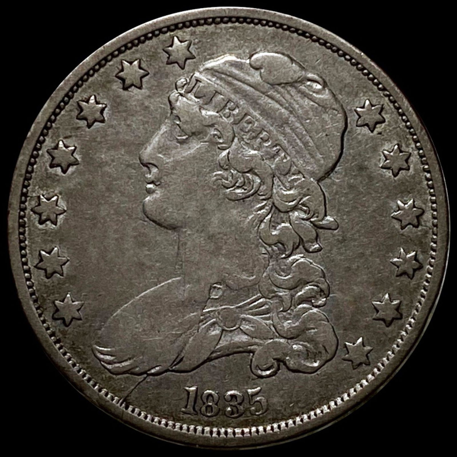 1835 Capped Bust Quarter LIGHTLY CIRCULATED (1 of 2)