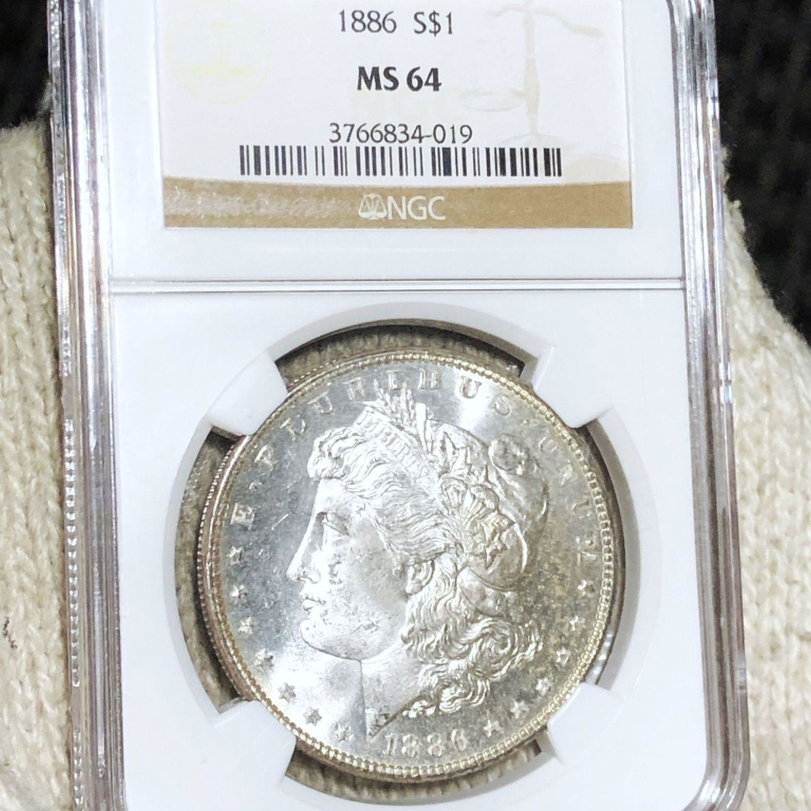 1886 Morgan Silver Dollar NGC - MS64 (1 of 2)
