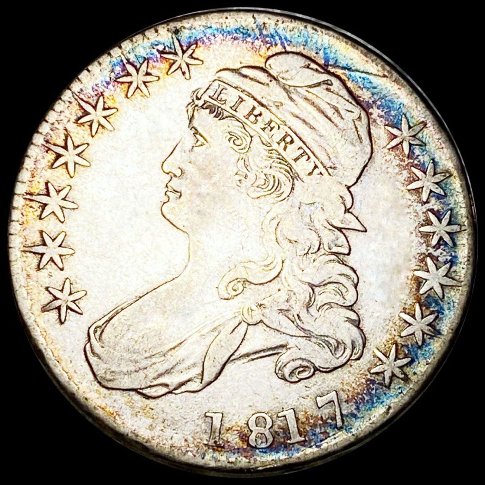 1817 Capped Bust Half Dollar LIGHTLY CIRCULATED (1 of 2)