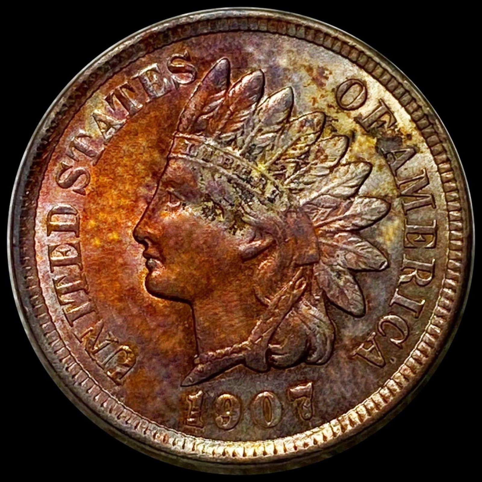1907 Indian Head Penny CLOSELY UNCIRCULATED (1 of 2)