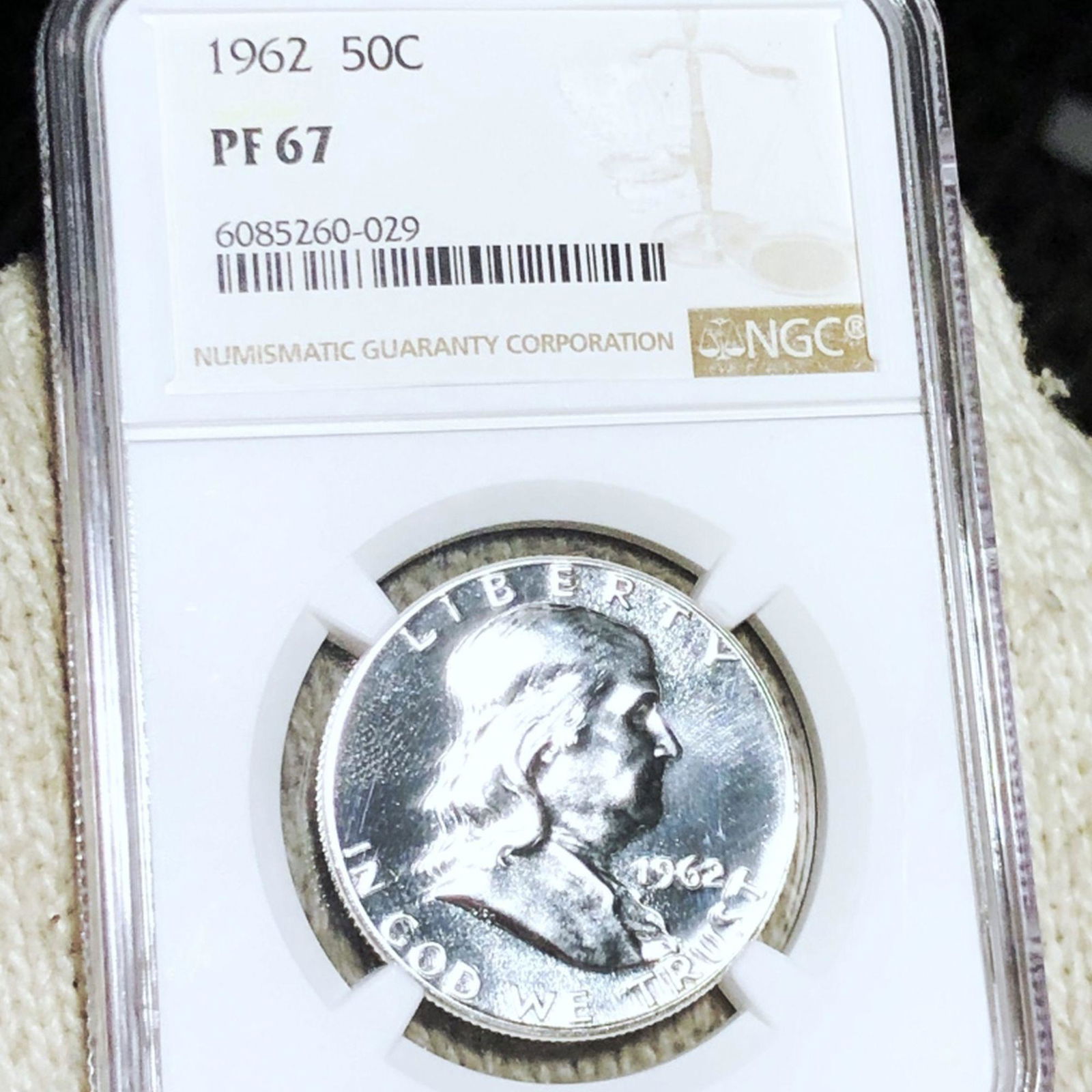 1962 Franklin Half Dollar NGC - PR67 (1 of 2)