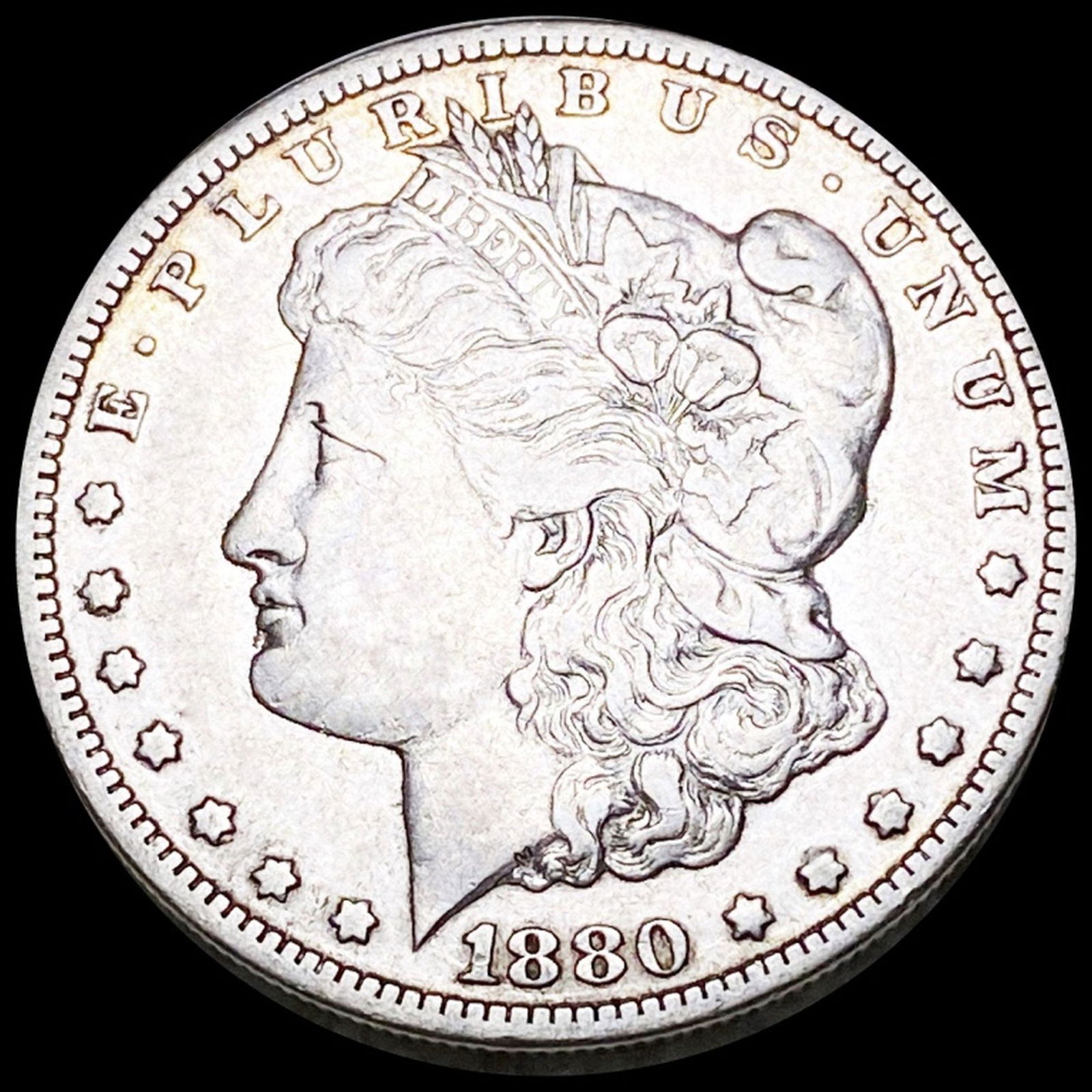 1880-CC Morgan Silver Dollar AU+ (1 of 2)